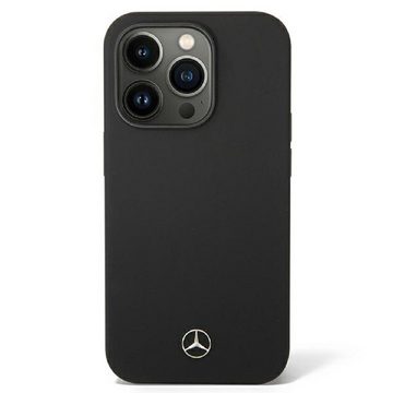 Mercedes Handyhülle Case iPhone 14 Pro Max Silikon schwarz MagSafe kompatibel 6,7 Zoll, Kantenschutz