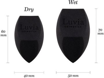 Luvia Cosmetics Schminkschwamm Diamond Make-up Sponge Set, Packung, 2 tlg., feinporige Oberfläche für natürliches Hautbild