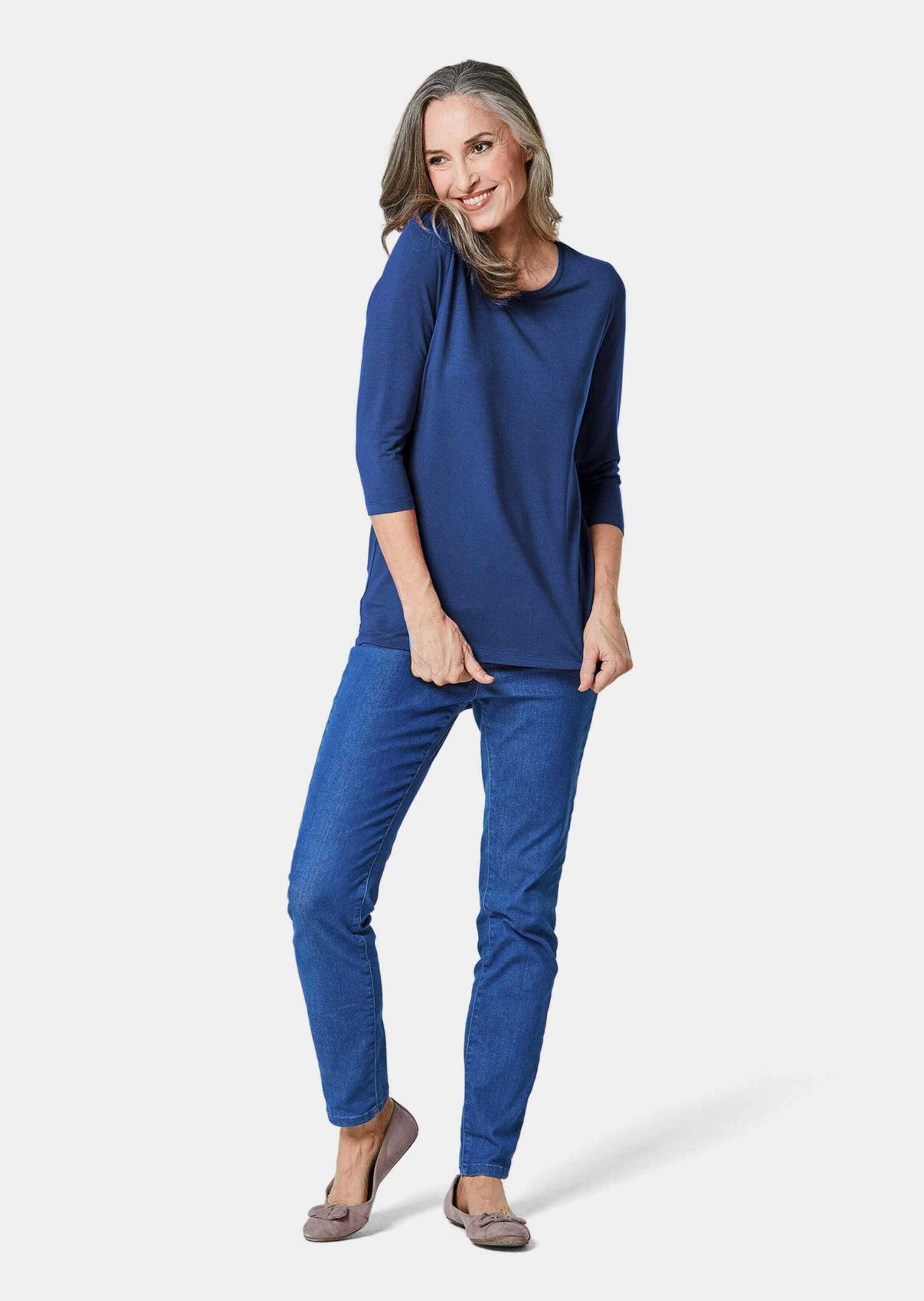 GOLDNER 3/4-Arm-Shirt Kombifreundliches Shirt mit ¾ günstig online kaufen