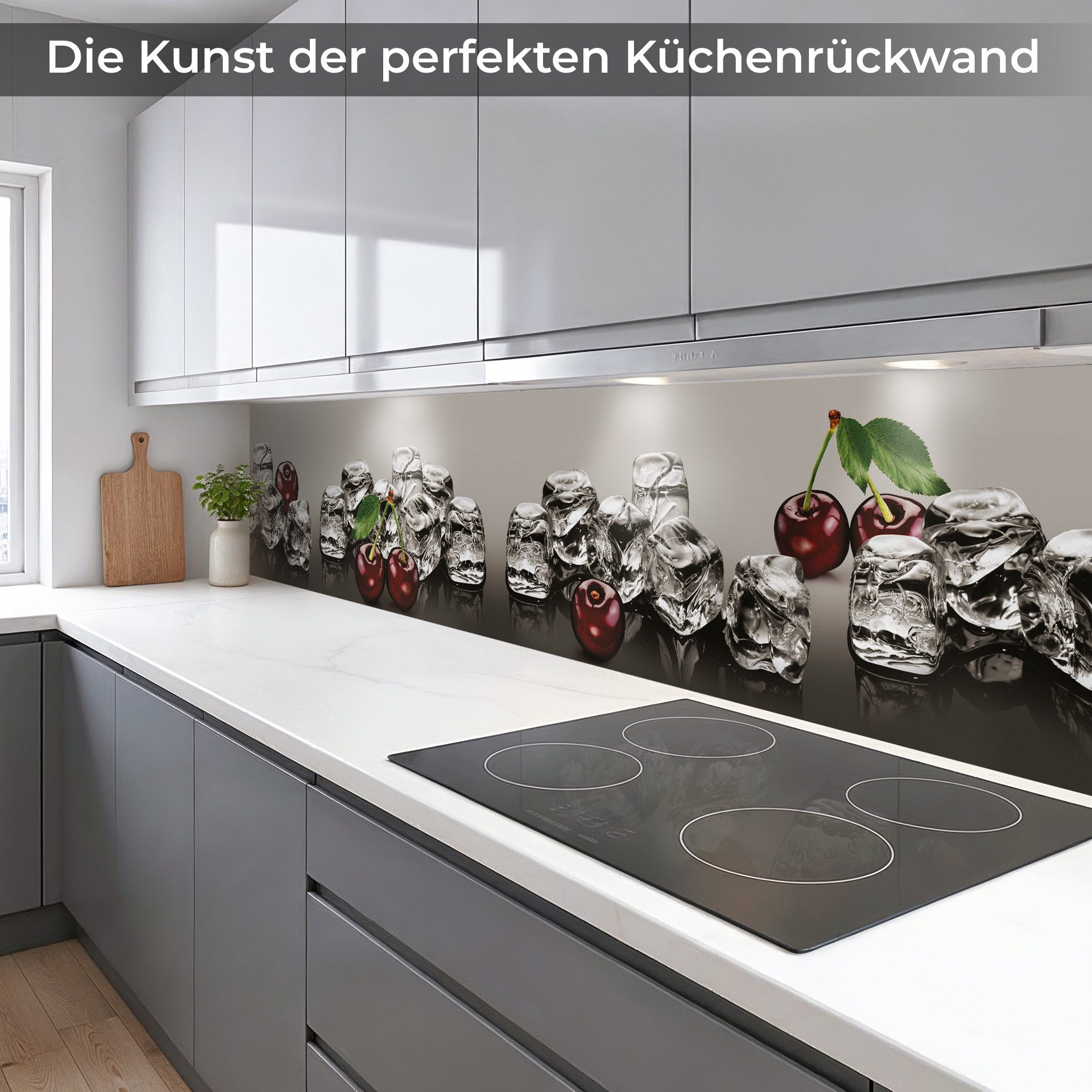 Rodnik Küchenrückwand Kirschtraum, monolithische ABS-Platte mit Direktdruck, formstabil und langlebig