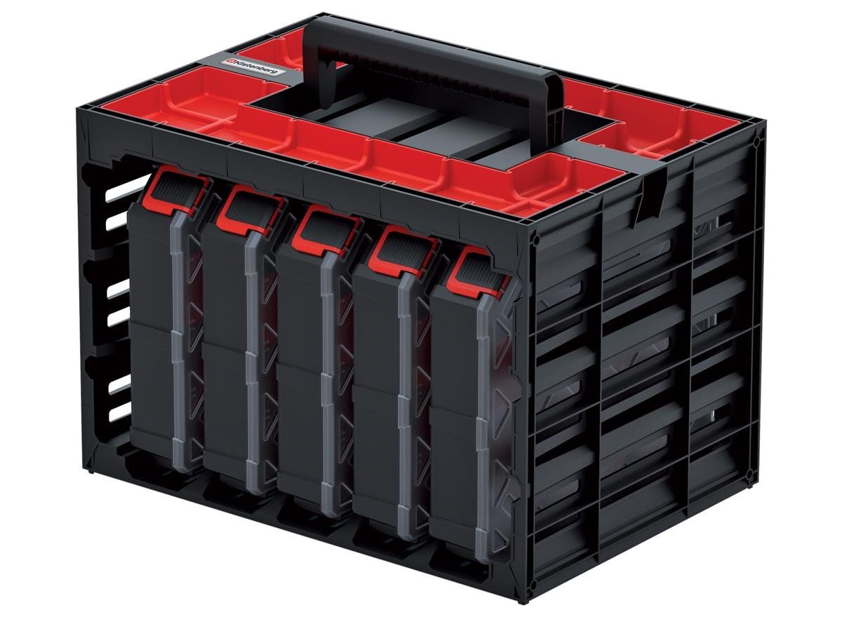 Kistenberg Werkzeugbox Tager Case Organizer (KTC30256B, 5 St), Organizer mit Boxen