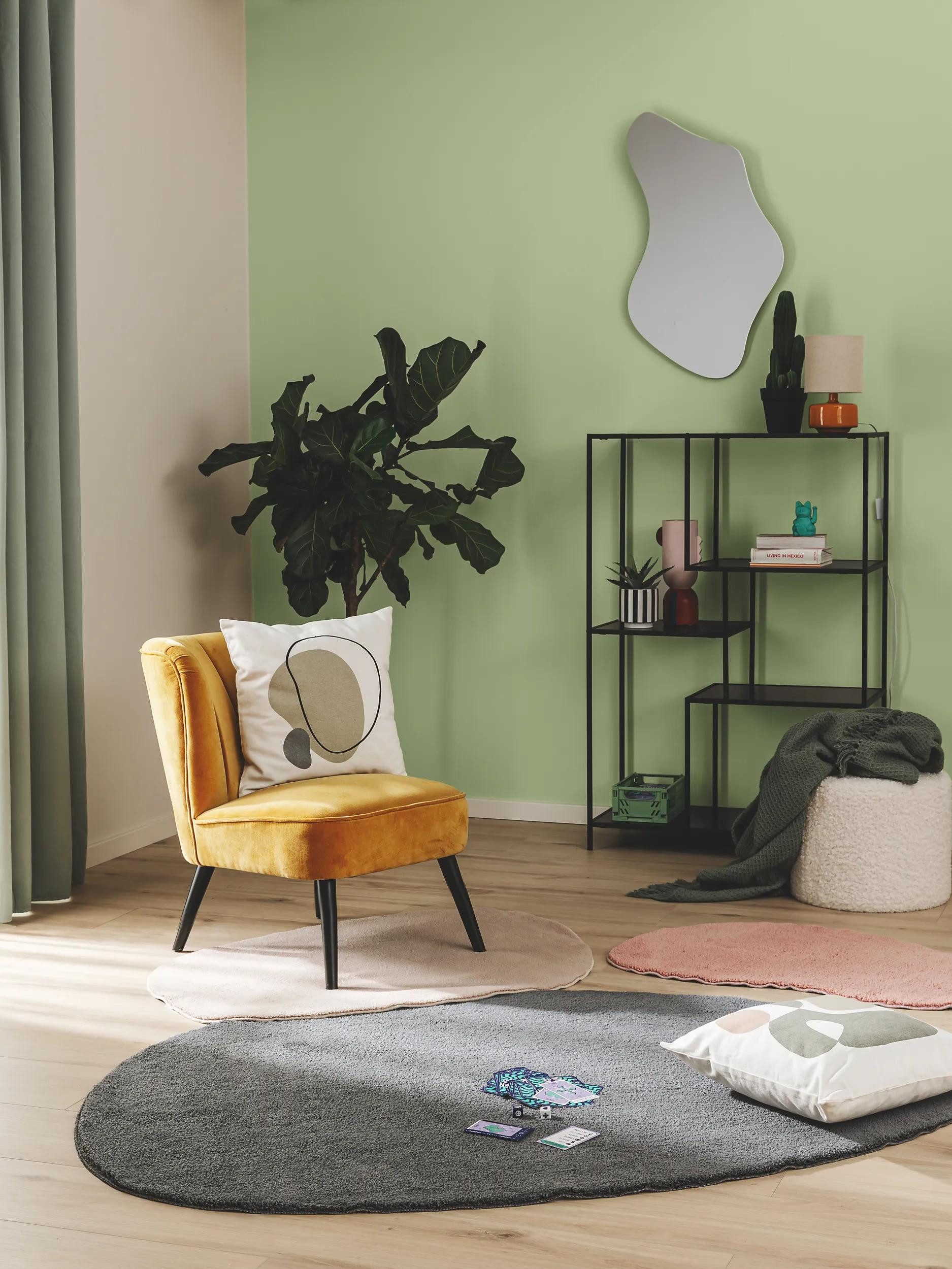 benuta Teppich Nola, Sonderform, Höhe: 6 mm, Kunstfaser, Berber, Ethno-Style, Wohnzimmer