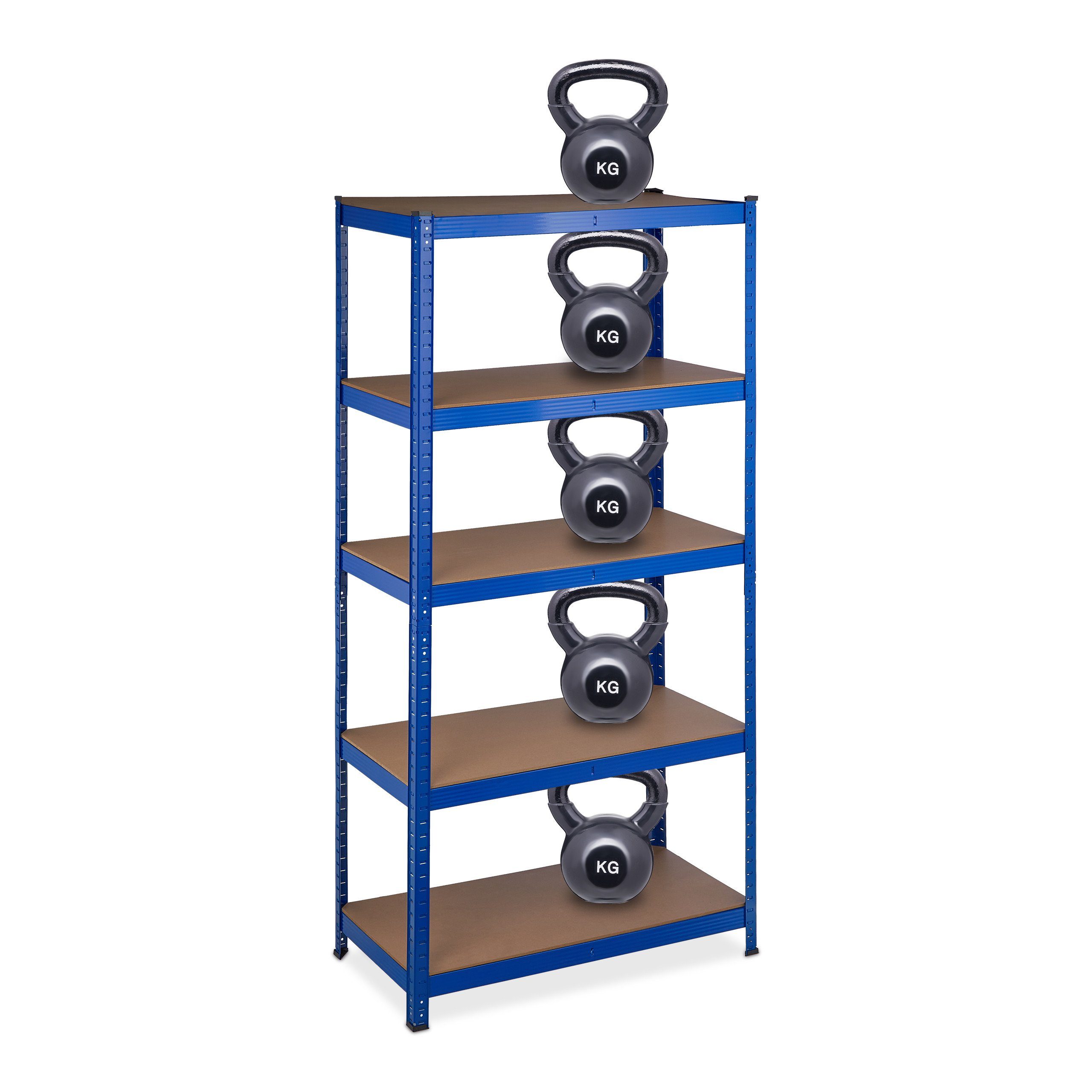 Schwerlastregal 2 x Schwerlastregal blau