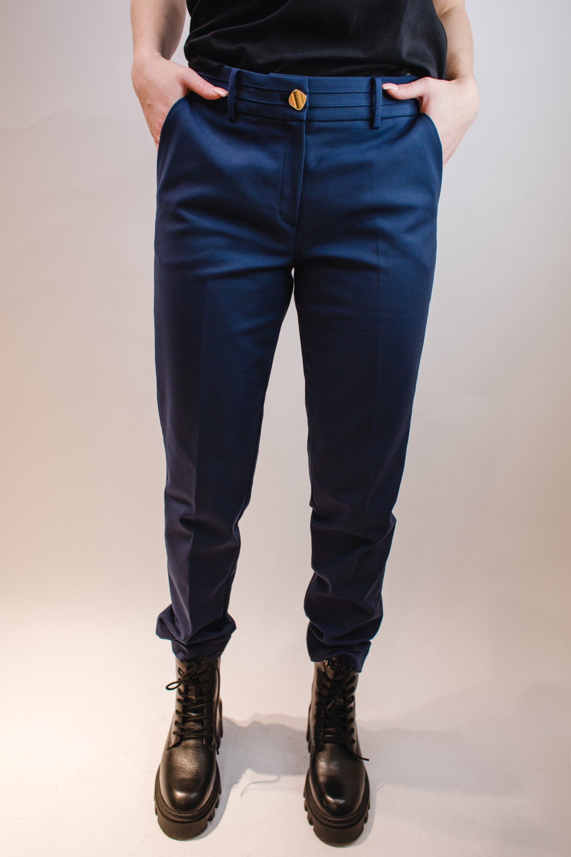 MORE&MORE 5-Pocket-Jeans Hose More & More blau