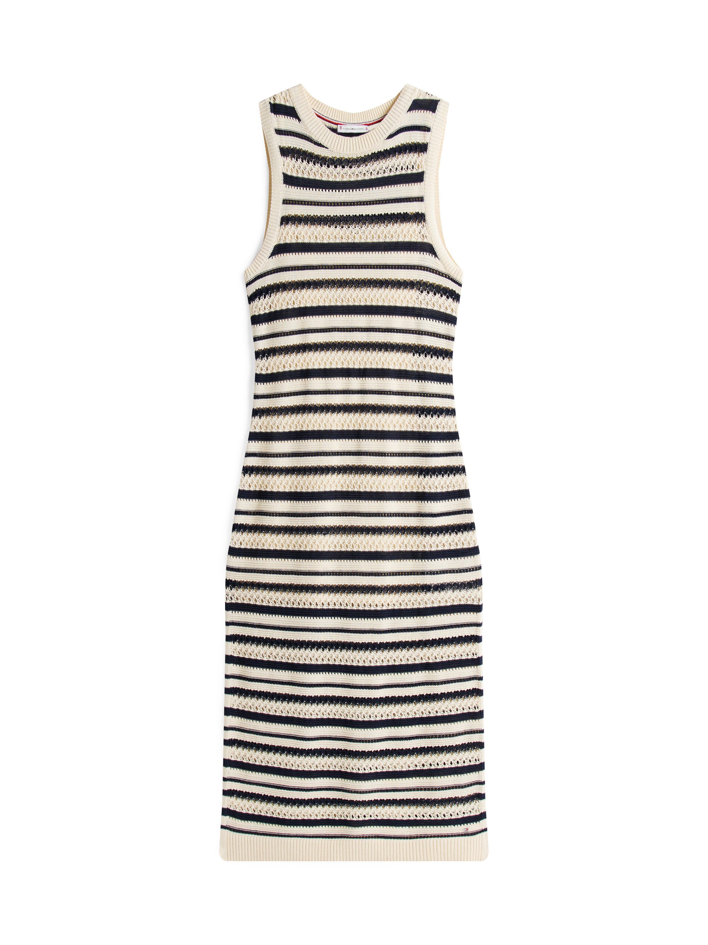 Sweatkleid CROCHET C-NK SL MIDI SWT DRESS