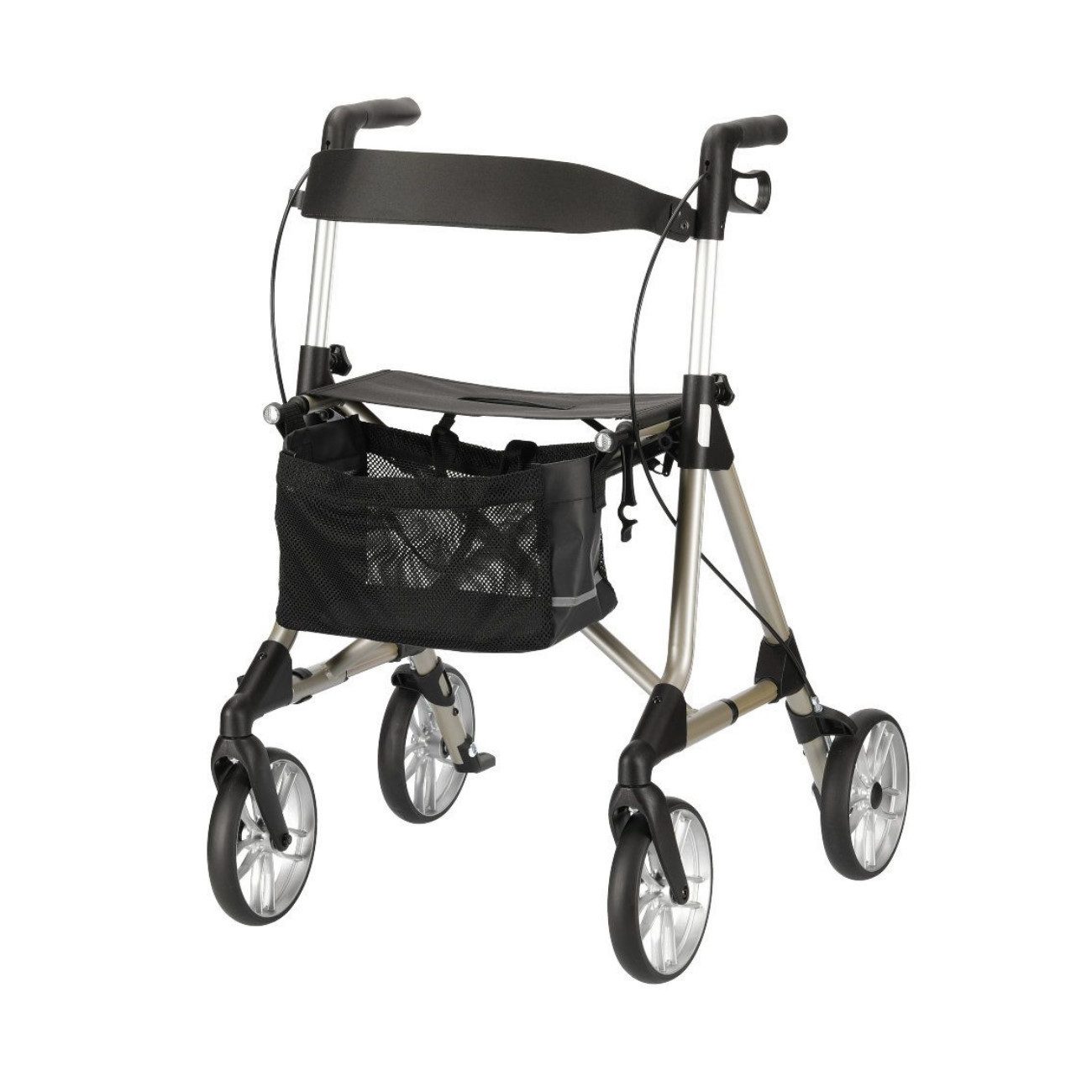 RUSSKA Rollator Elan classic, Sitzhöhe: 54 cm, Leichtgewicht faltbar, Aluminium Leichtgewicht faltbar mit Sitzfläche und Ankipphilfe