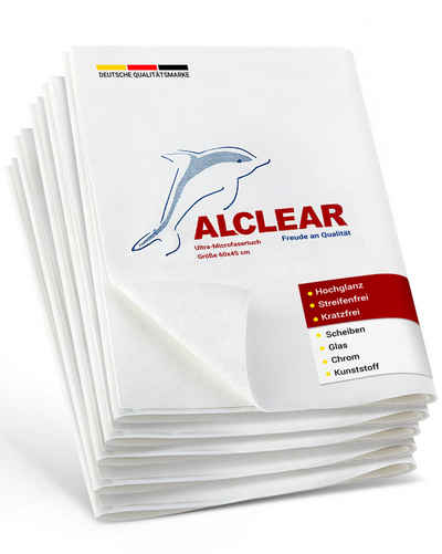 ALCLEAR 950002_5 Ultra-Microfaser Fenstertuch streifenfrei 60x45 cm Mikrofasertuch (70% Polyester, 30% Polyamid, 45x60 cm)