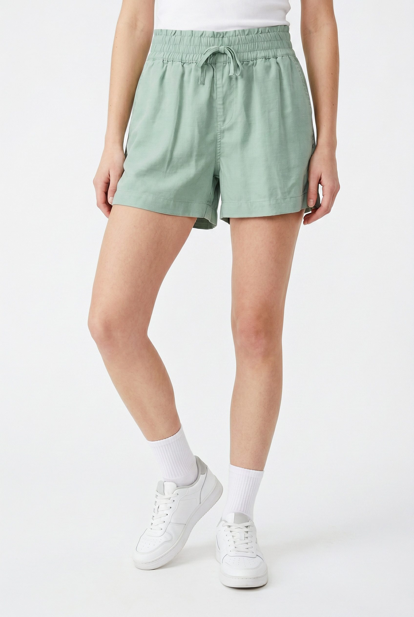 ONLY Shorts ONLARIS LIFE PULL UP SHORTS WVN CC mit Bindeverschluss