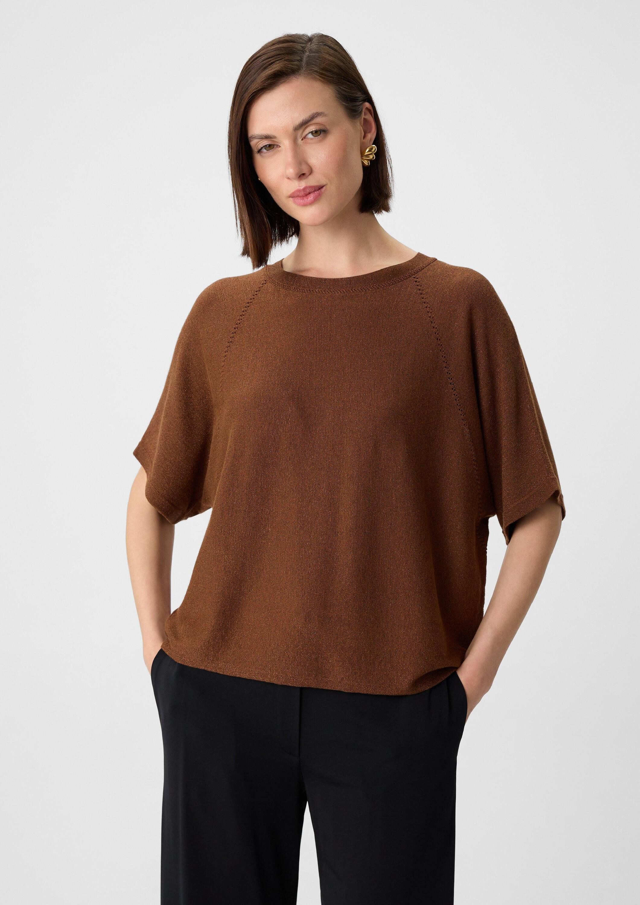 comma Kurzarmpullover Strickpullover (1-tlg) günstig online kaufen
