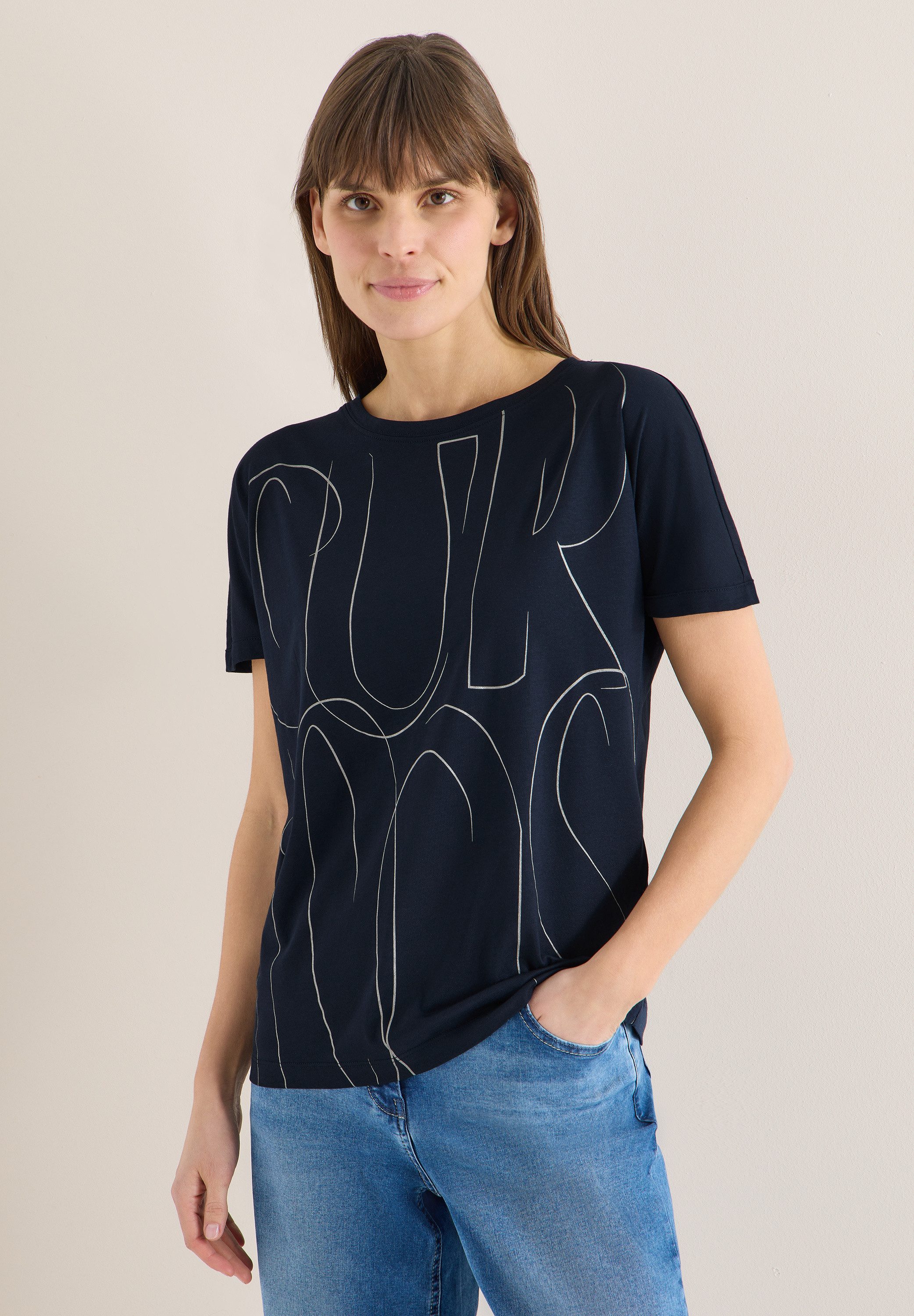CECIL T-Shirt mit U-Boot-Ausschnitt günstig online kaufen