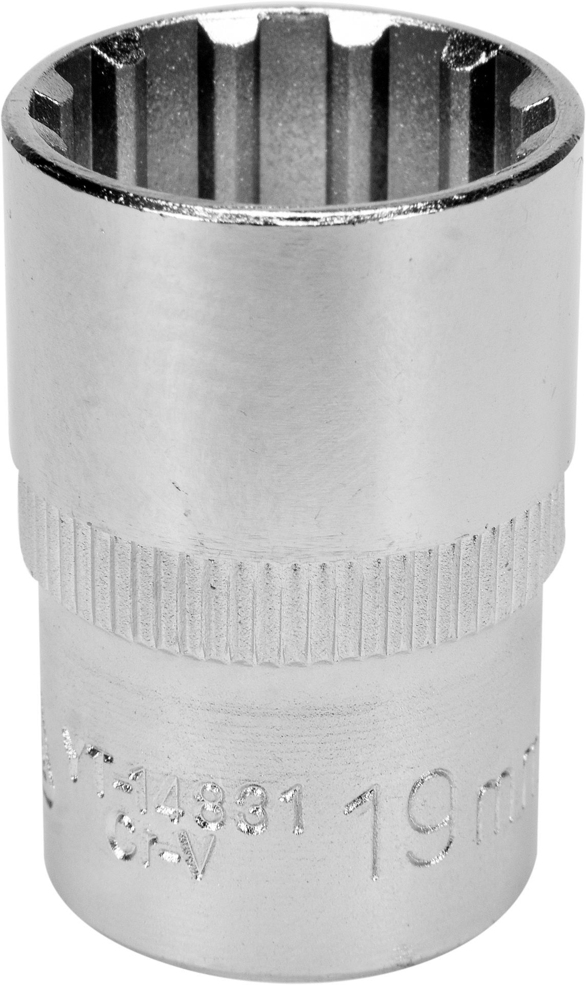 Yato Stecknuss Spline-Stecknuss 1/2 Zoll 19 mm x 38 mm, Spline-Stecknuss 1/2 Zoll 19 mm x 38 mm, Spline-Stecknuss 1/2 Zoll 19 mm x 38 mm