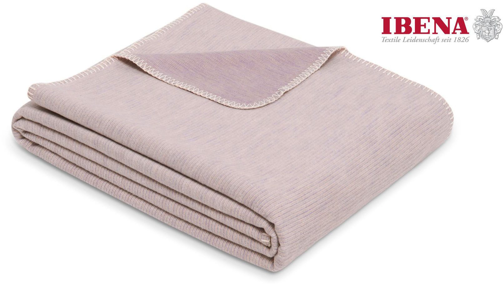 Wohndecke Wohndecke Lausanne, IBENA, in schlichtem Melange-Look günstig online kaufen