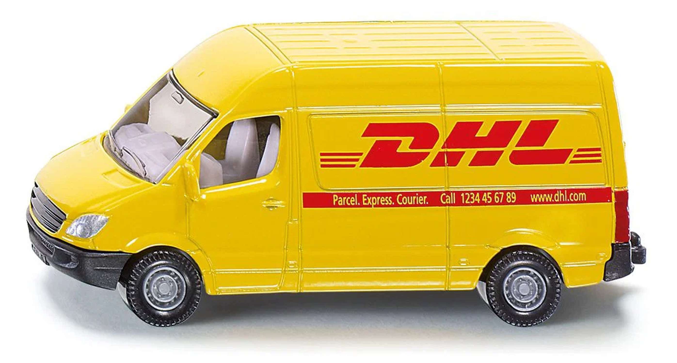 Siku Spielzeug-Auto Postwagen Kurierfahrzeug mit Anhängerkupplung, Mit Anhängerkupplung