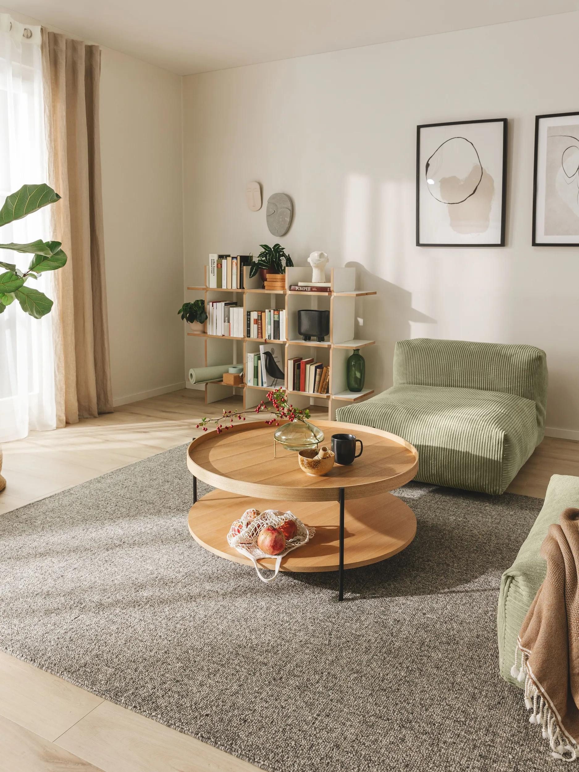 benuta Wollteppich Imke, rechteckig, Höhe: 11 mm, Kunstfaser, Berber, Ethno-Style, Wohnzimmer