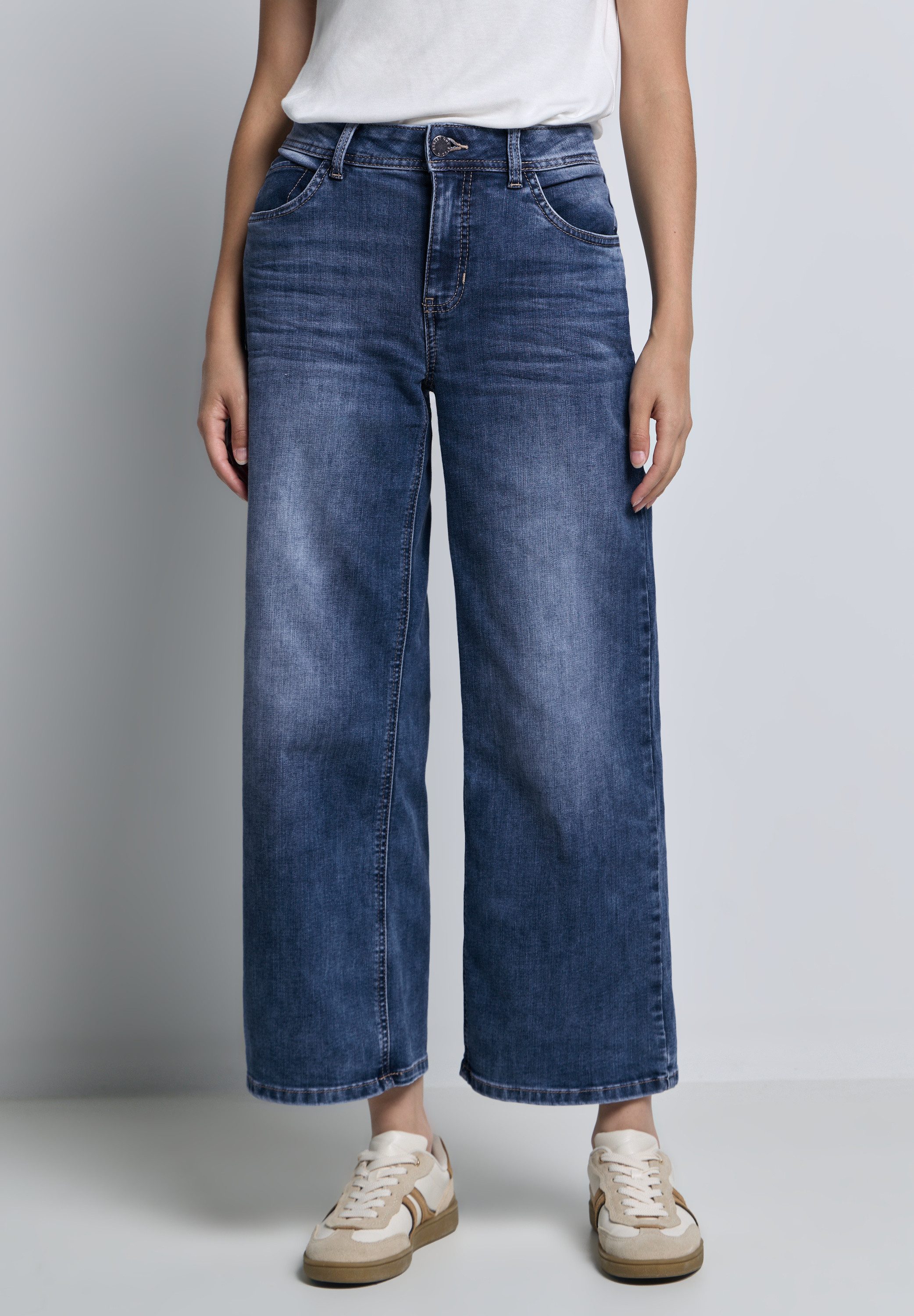 STREET ONE STUDIO Weite Jeans mit günstig online kaufen