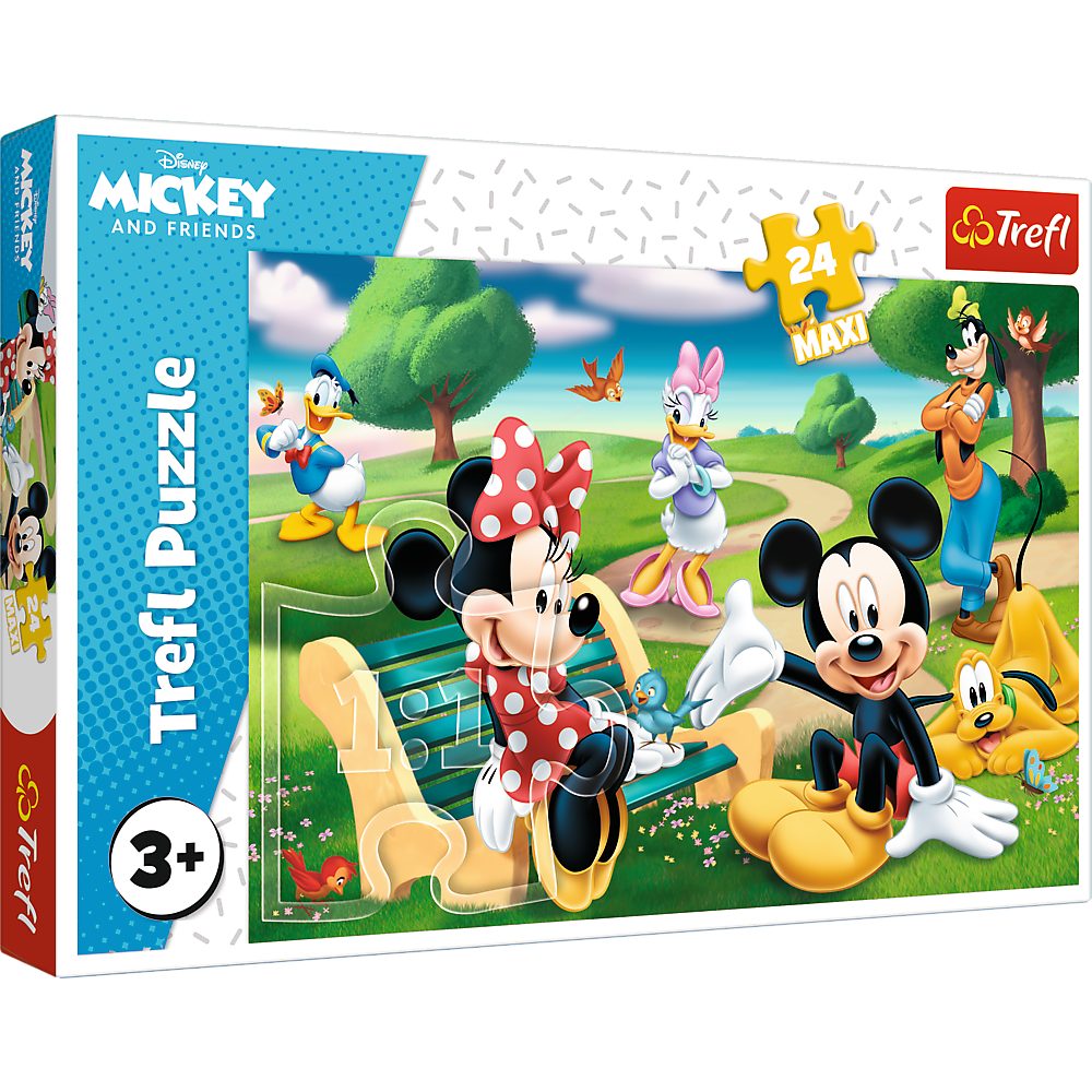 and Puzzle, Puzzle Trefl Friends 24 in Europe Disney Mickey Trefl Puzzleteile, 14344 Made Maxi