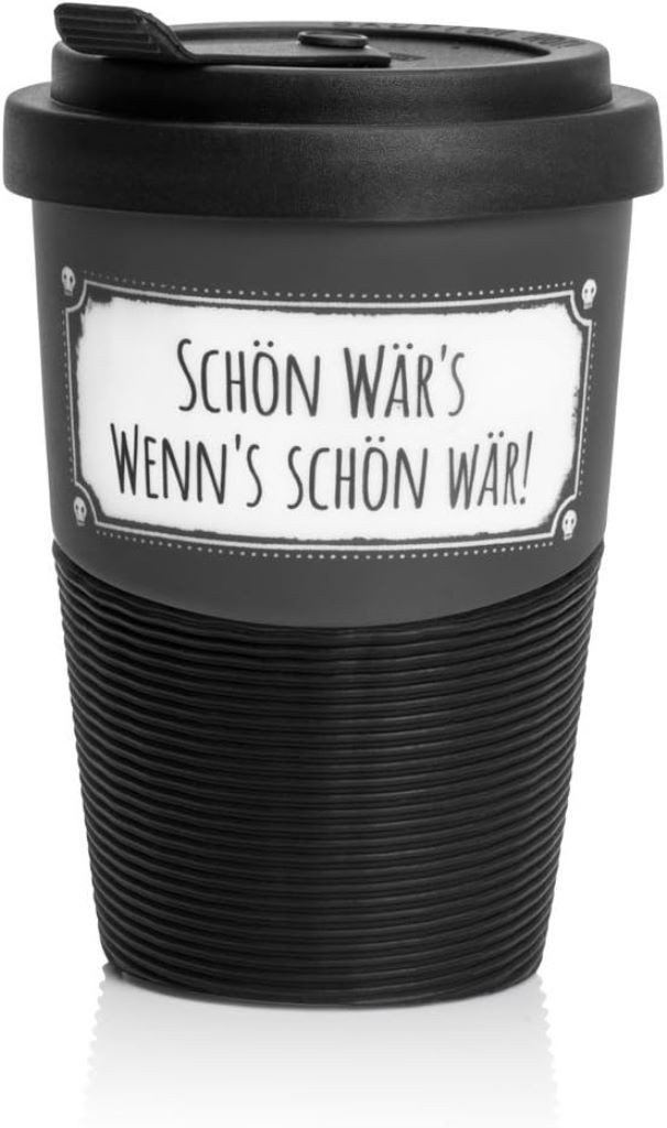 Pechkeks Coffee-to-go-Becher Pechkeks Misfortune Cookies Kaffee Becher To Go Porzellan mit Deckel