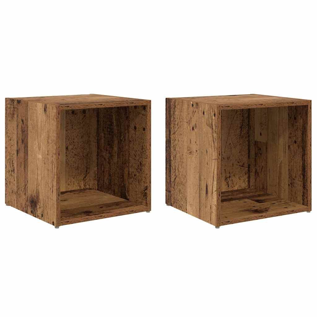 vidaXL TV-Schrank TV-Schränk 2 pcs Braun günstig online kaufen