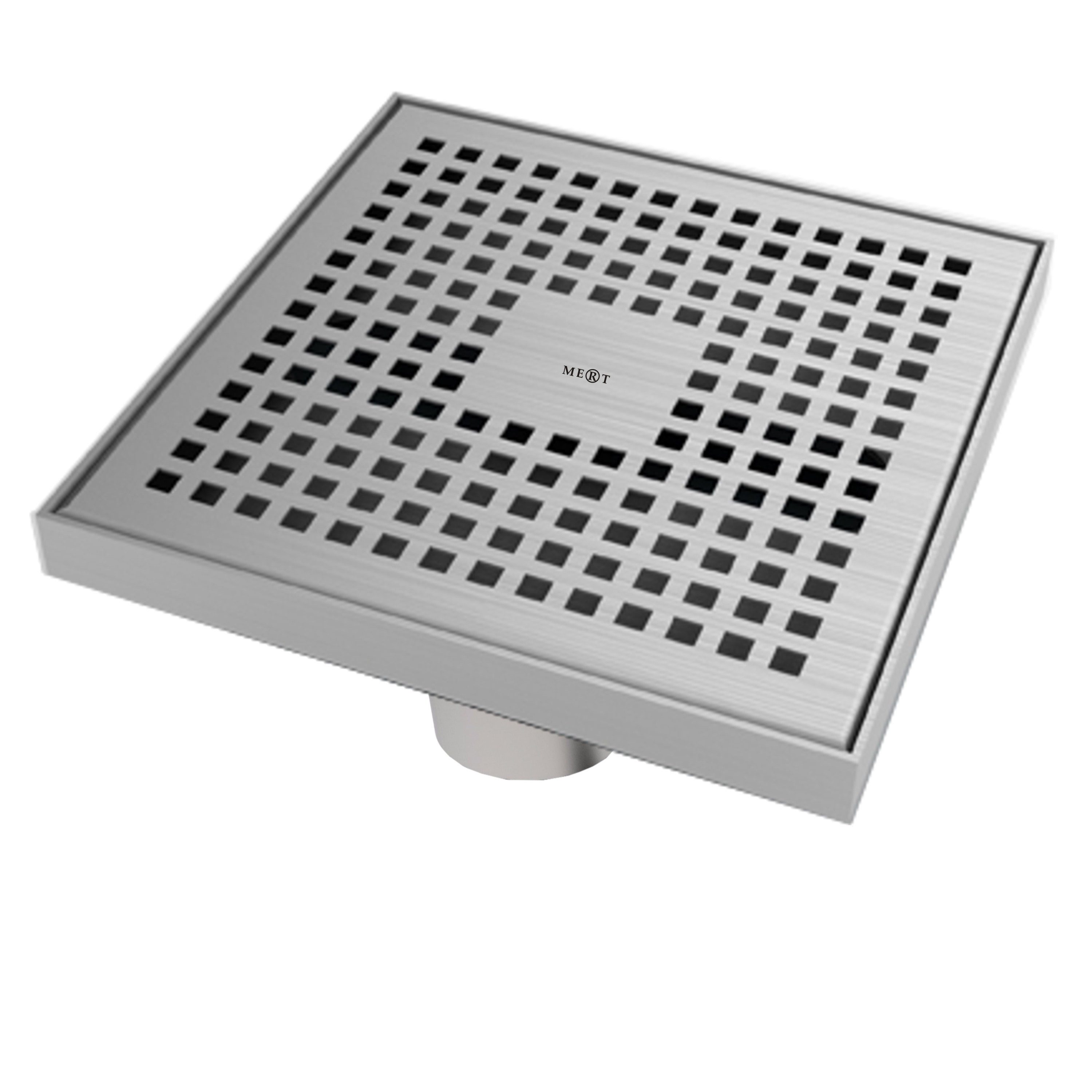 MERT Bodenablauf Duschablauf Edelstahl ultraflach, 200x200 / 300x300 mm