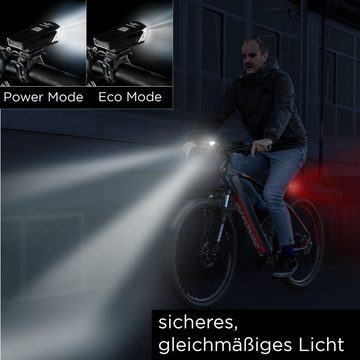 Zündapp Fahrrad-Frontlicht ZA.K.15, Fahrrad Beleuchtung LED Akku Lampenset StVZO Fahrradlicht