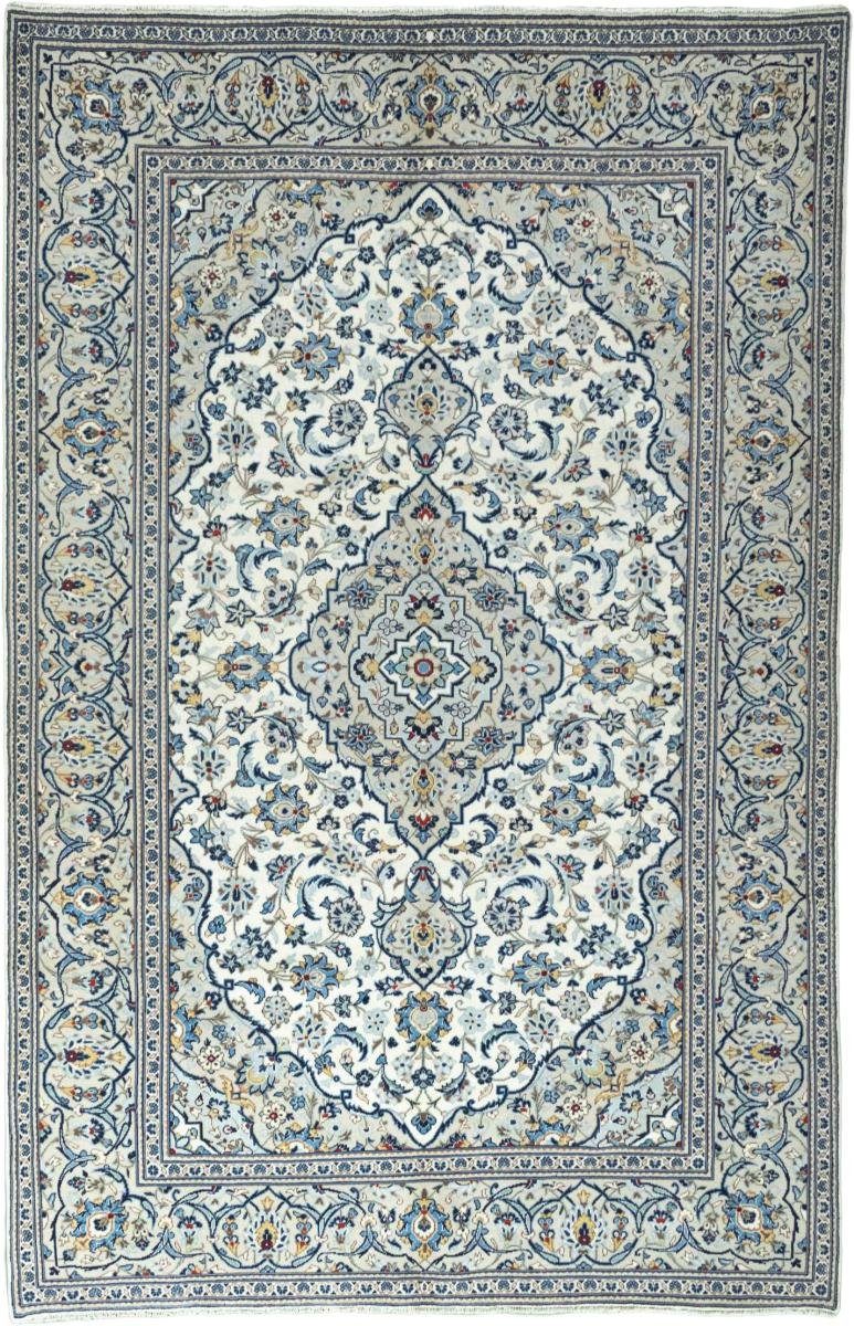 Orientteppich Keshan 196x302 Handgeknüpfter Orientteppich / Perserteppich, Nain Trading, rechteckig, Höhe: 12 mm