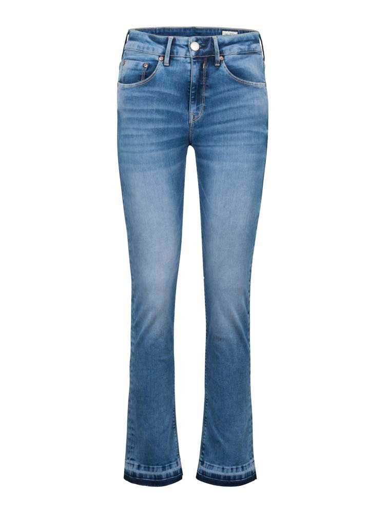 Stretch-Jeans HERRLICHER SUPER G Boot Cropped Reused Denim retro blue 5790-RD100-004