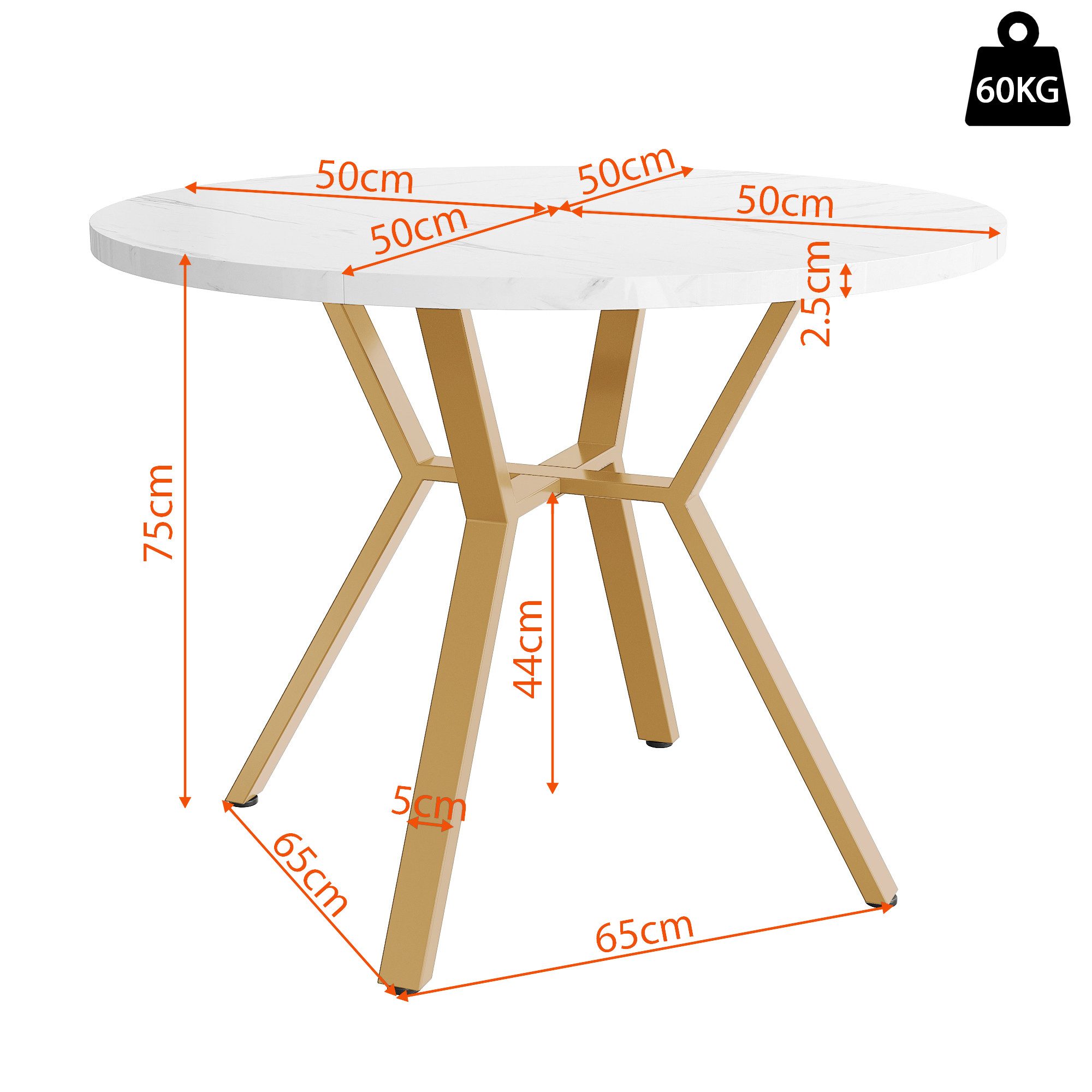Flieks Essgruppe runder Esstisch mit 4 Stühlen Set, (Set, 5-tlg., 1 Tisch mit 4 Stühlen), Sitzgruppe Küchetisch 100x75cm Esszimmertühle Samt Metallbeine