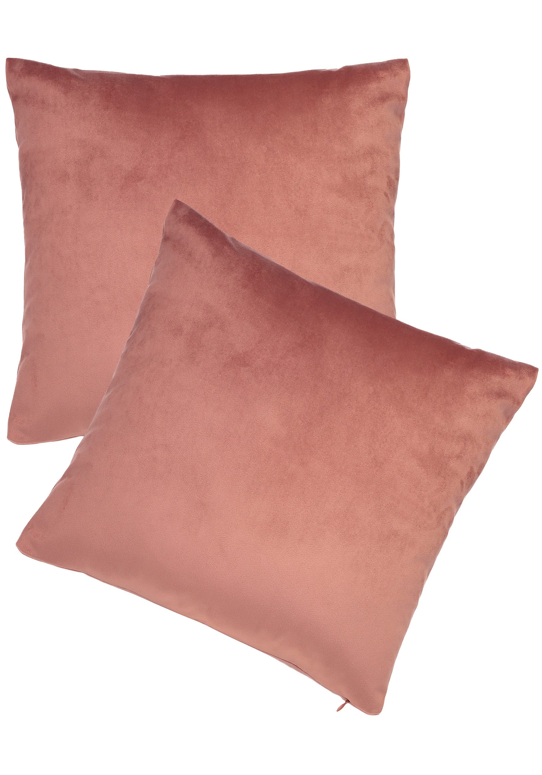 BRB HOME Kissenbezug Kissenhülle Samtkissenbezüge, (2 Stück), 40x40 cm, aus günstig online kaufen
