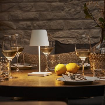 SIGOR LED Tischleuchte Tischleuchte NUINDIE Mini Schneeweiß, Dimmbar, 1 LED Platine, 2700