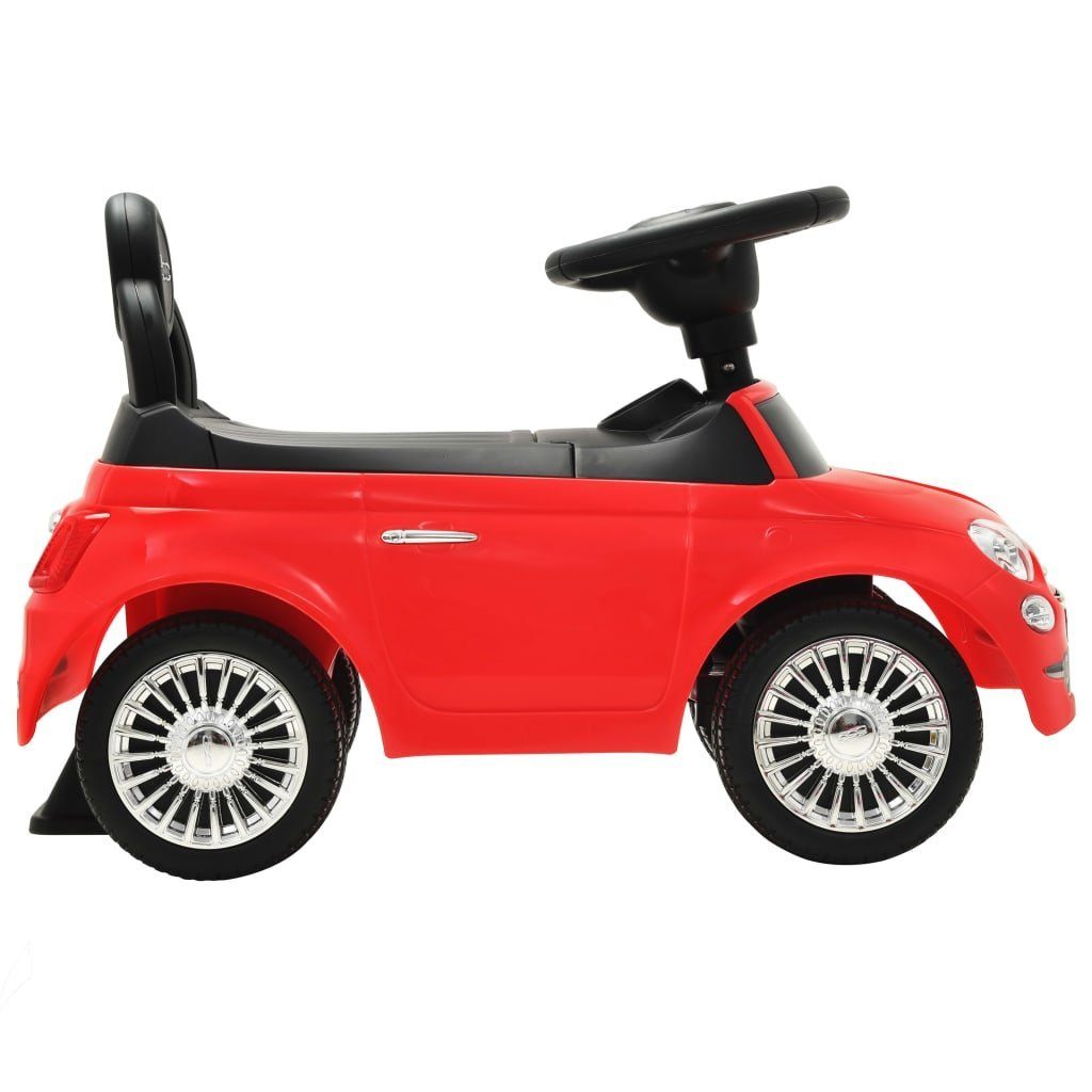 vidaXL Fiat Rot Aufsitzauto Tretfahrzeug 500