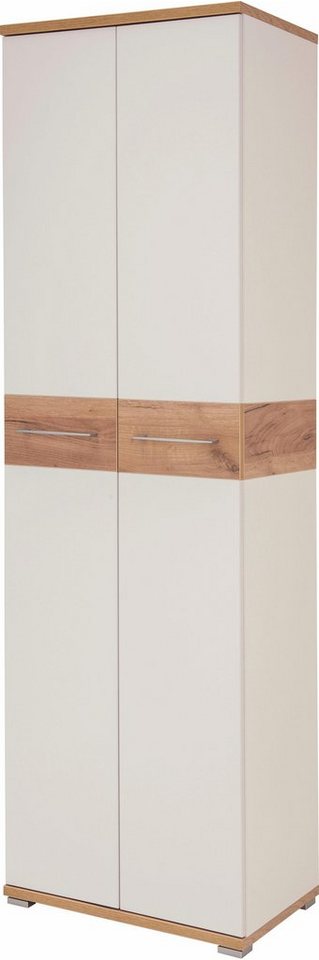 GERMANIA Garderobenschrank Topix mit ausziehbarer Kleiderstange, Maße  (B/T/H): 59/40/199 cm