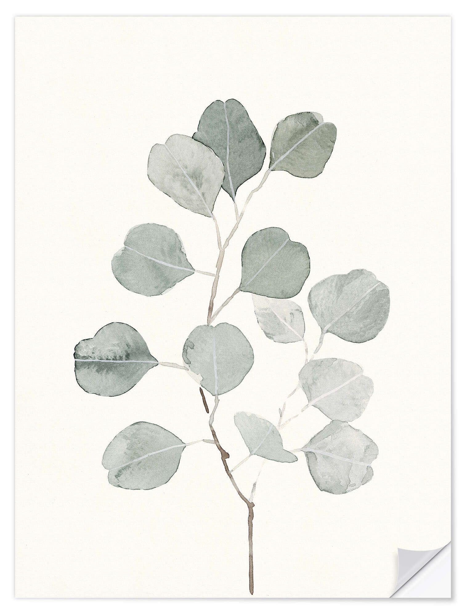 Posterlounge Wandfolie Emma Caroline, Zarte Botanik, Wohnzimmer Skandinavisch Grafikdesign