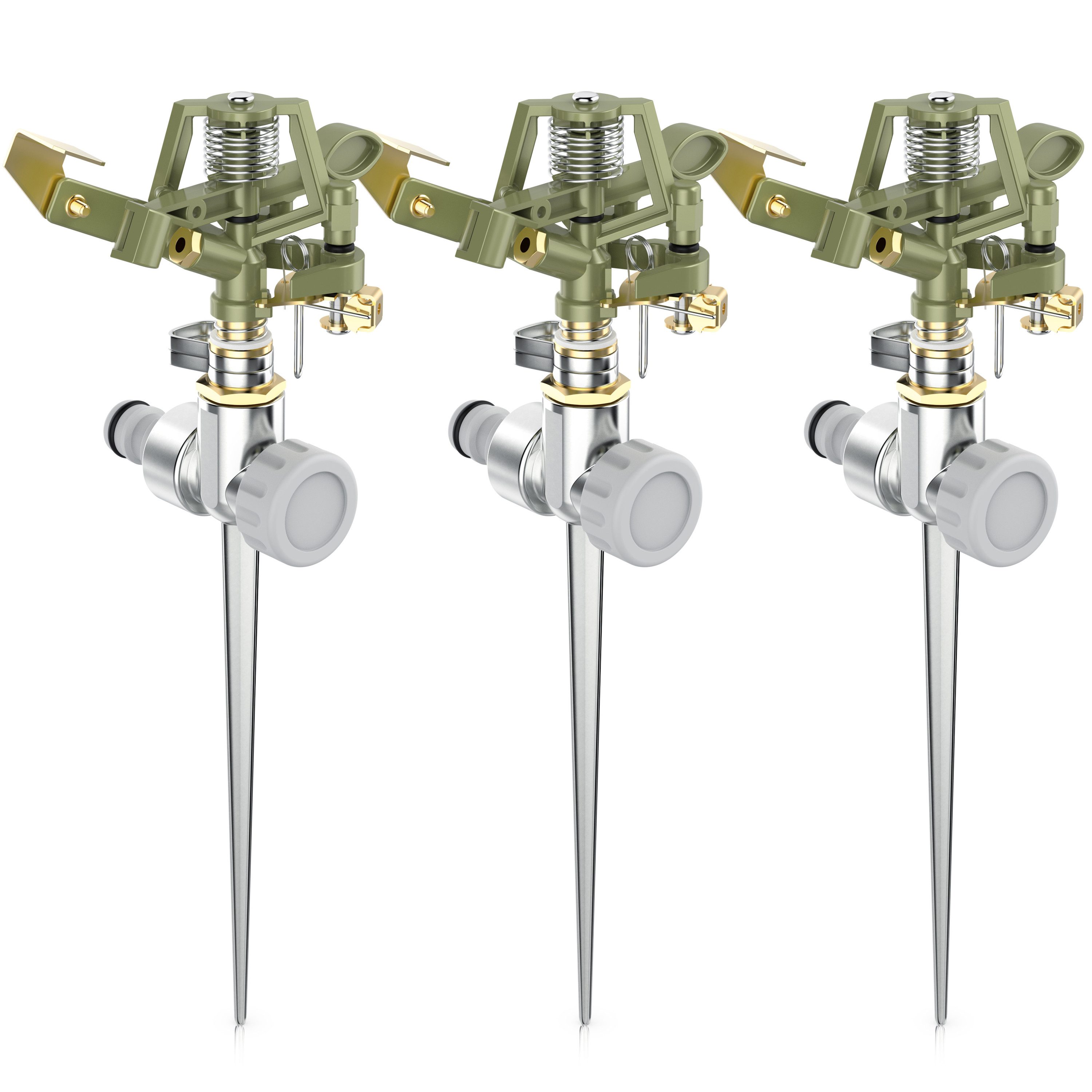 Kreisregner Intervall-Sprinkler, Rasensprenger mit Pulsation, 360° Impulsregner