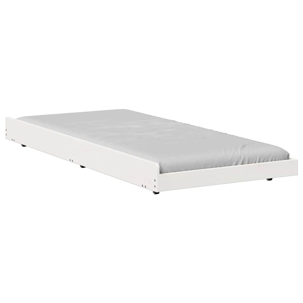 vidaXL Bett Bettgestell Weiß 80 x günstig online kaufen