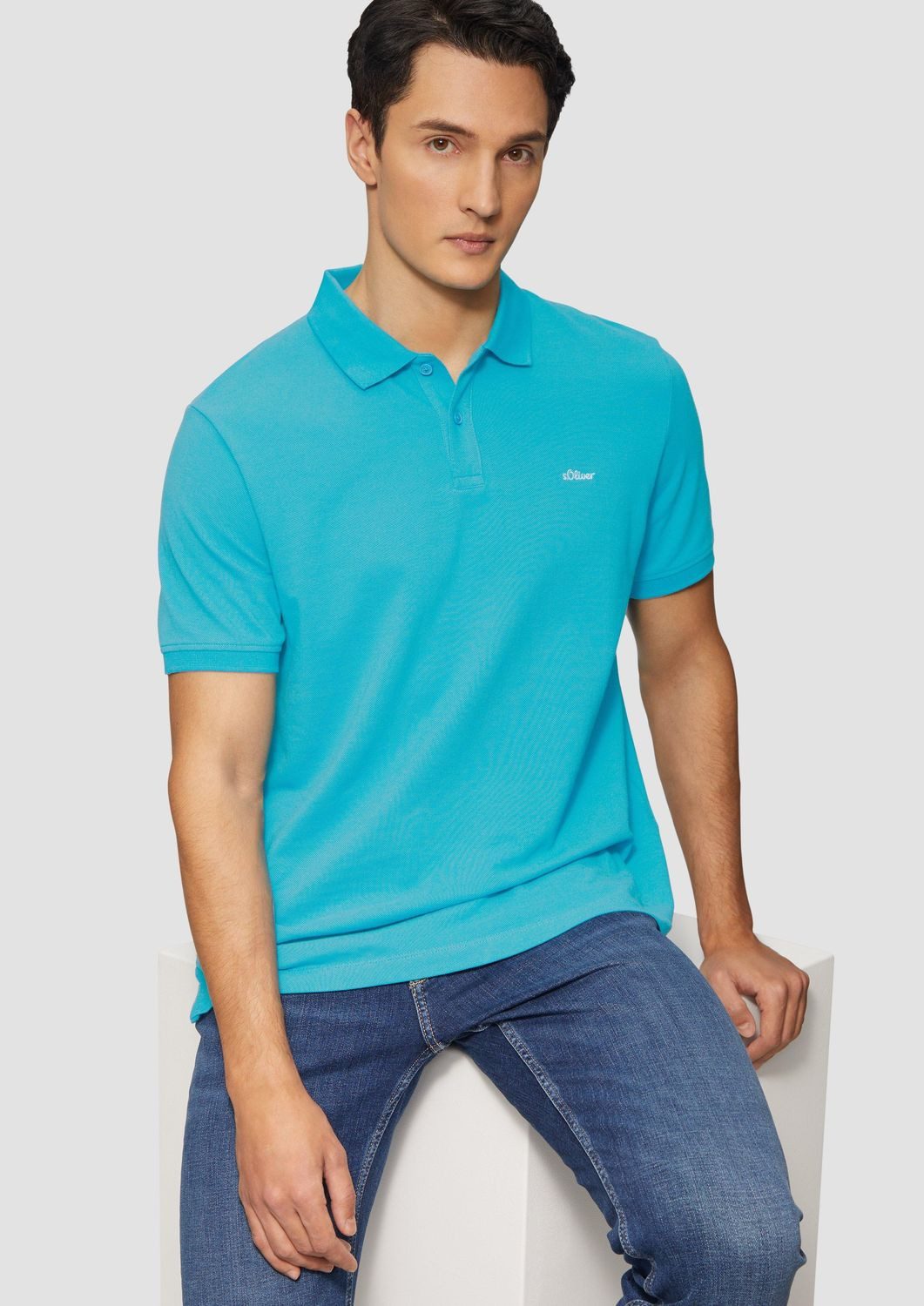 s.Oliver Poloshirt Kragen, Knopfleiste, kurzarm günstig online kaufen