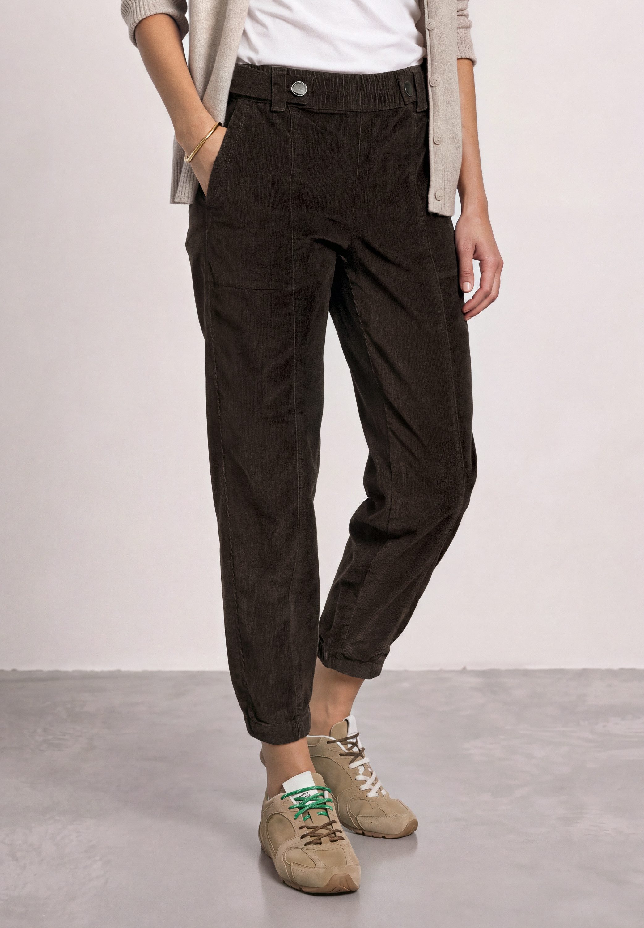 STREET ONE Cordhose mit Elastikbund