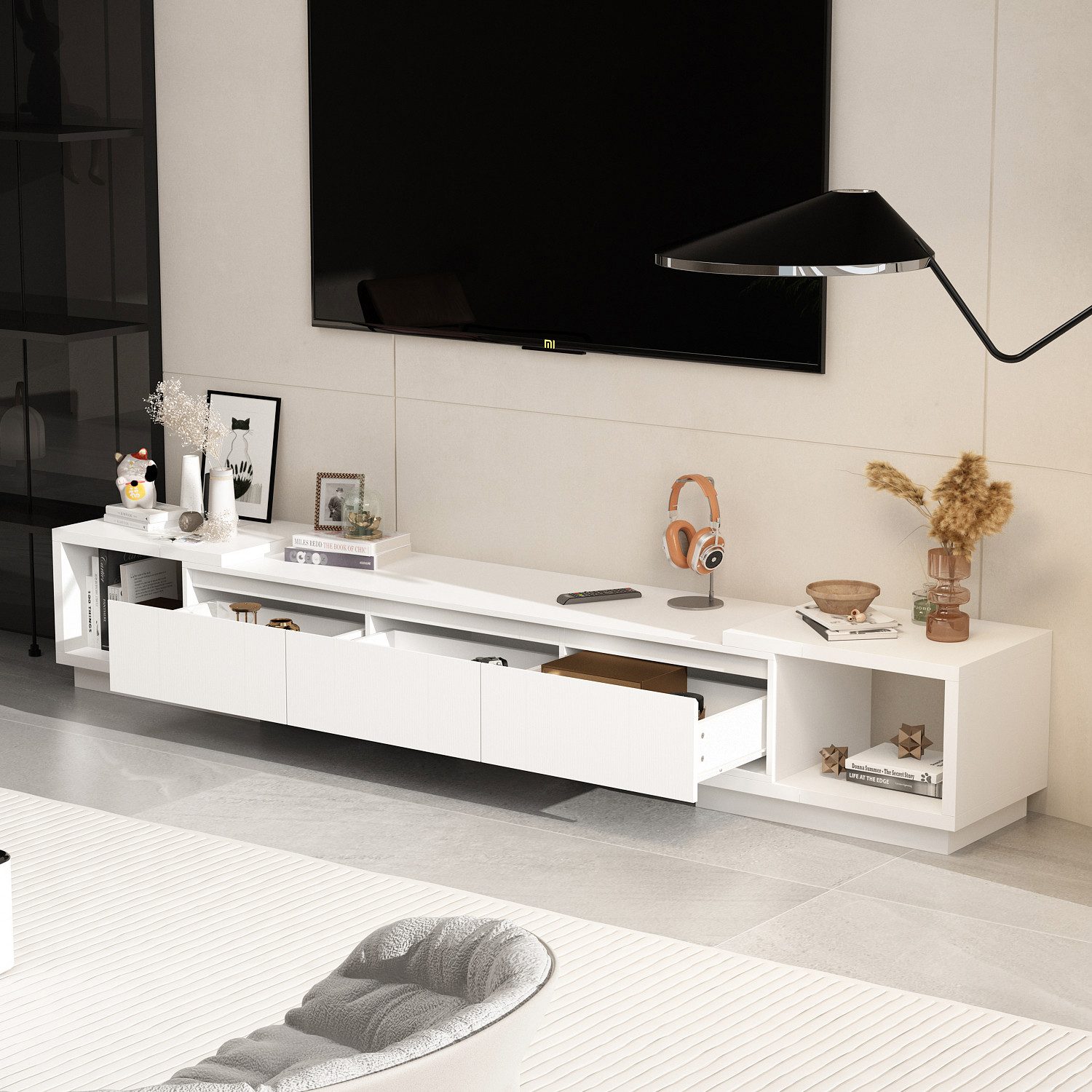 FUFU&GAGA Lowboard TV Schrank mit 3 günstig online kaufen