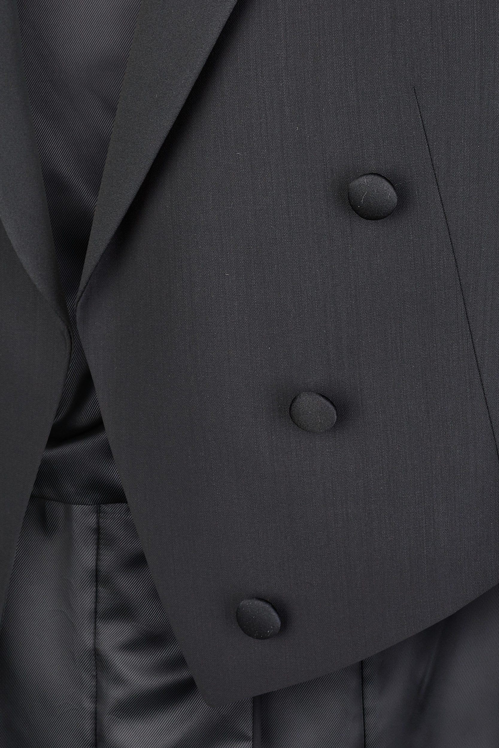 Wilvorst Frack-Anzug Wilvorst CLASSICs Herren Frack-Sakko Classic Fit Schwarz