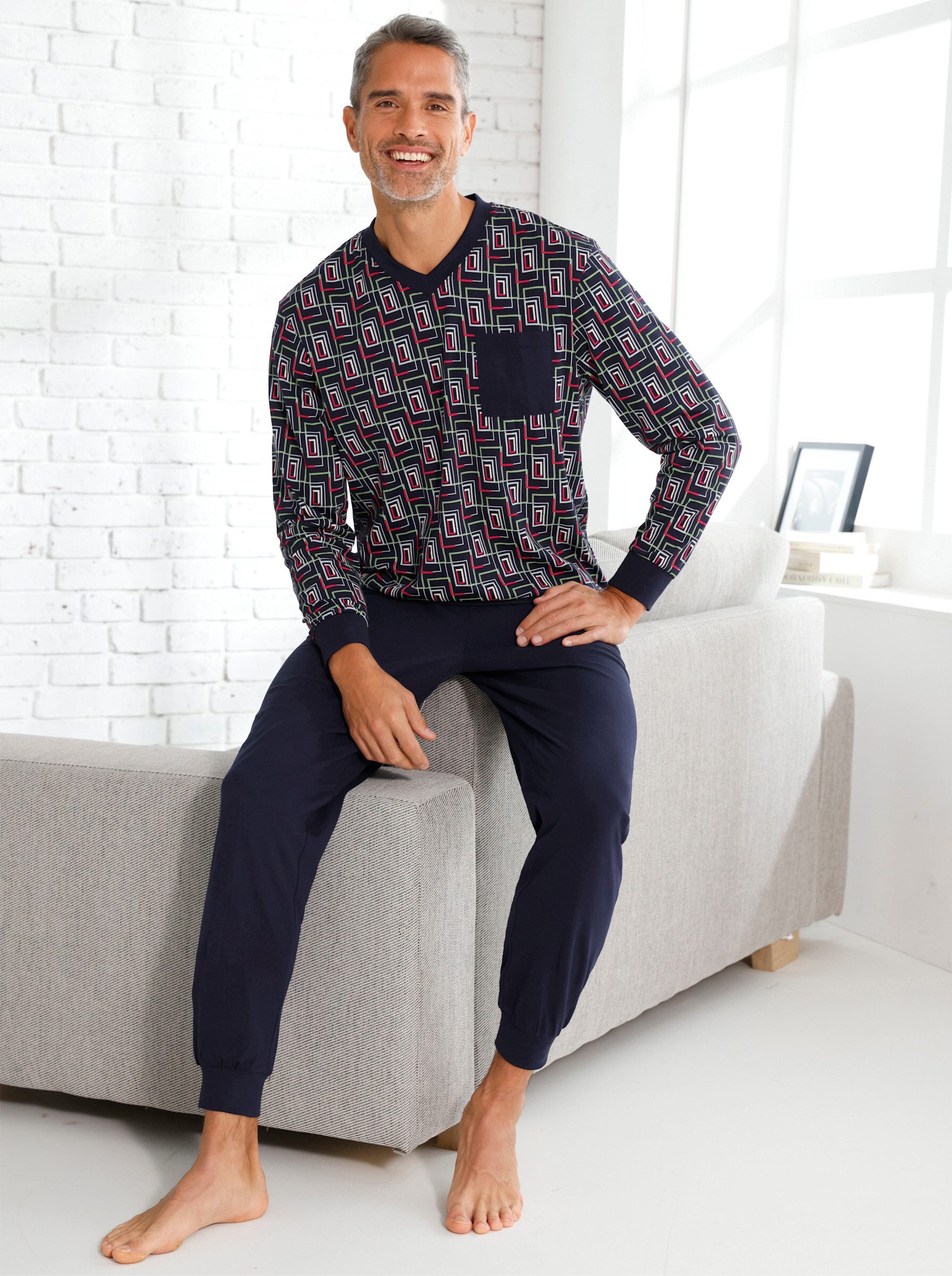 Sieh an! Schlafanzug Schlafanzug Langarm