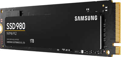 Samsung SSD 980 interne SSD (1 TB) 3500 MB/S Lesegeschwindigkeit, 3000 MB/S Schreibgeschwindigkeit, NVMe