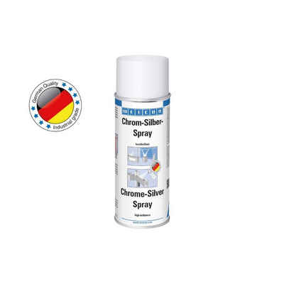 WEICON Sprühfarbe Chrom-Silber-Spray, hochbrillante Oberflächenbeschichtung, 400 ml