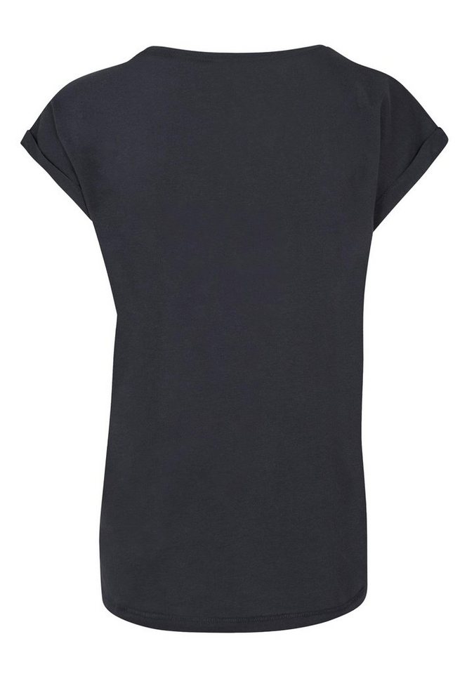 Merchcode T-Shirt Damen Ladies Butterfly Blue Extended Shoulder Tee (1-tlg)