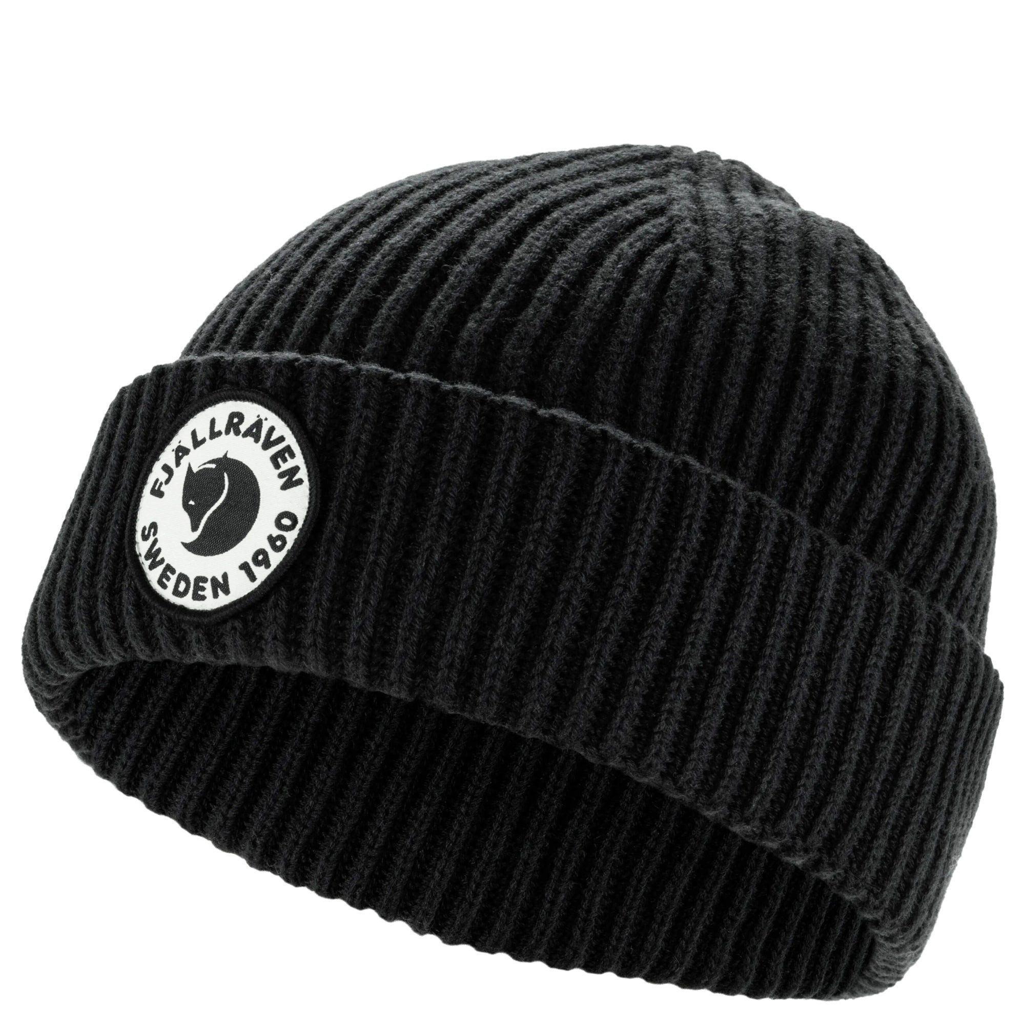 Fjällräven Strickmütze Lite Logo Hat - Mütze (black) günstig online kaufen