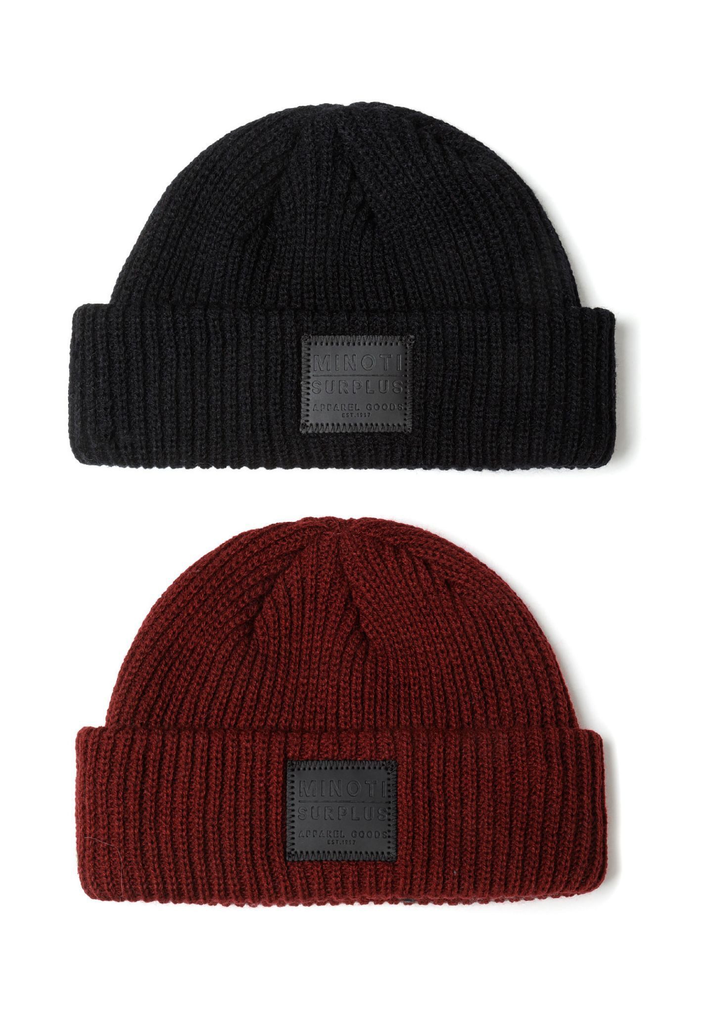 MINOTI Beanie Dockermütze mit hohem Umschlag, für Jungen (2-er Pack) Dockermütze, mit hohem Umschlag, angenehm weich