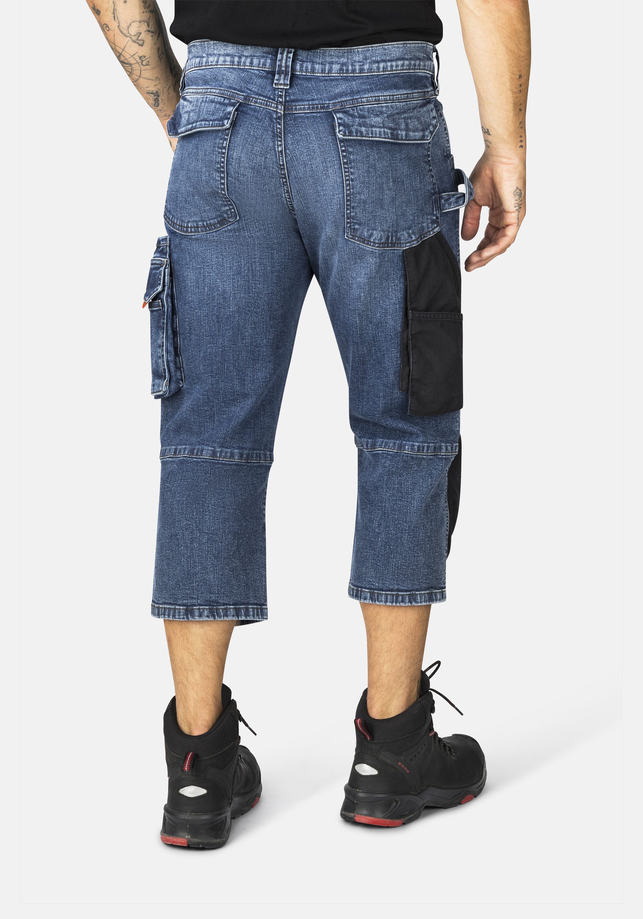 HERO by John Medoox 3/4-Jeans MARLOW Pro Workwear Arbeits- 3/4-Jeans Arbeits- 3/4-Jeans Denim / Jeansfür Herren – Bild 2 von 4