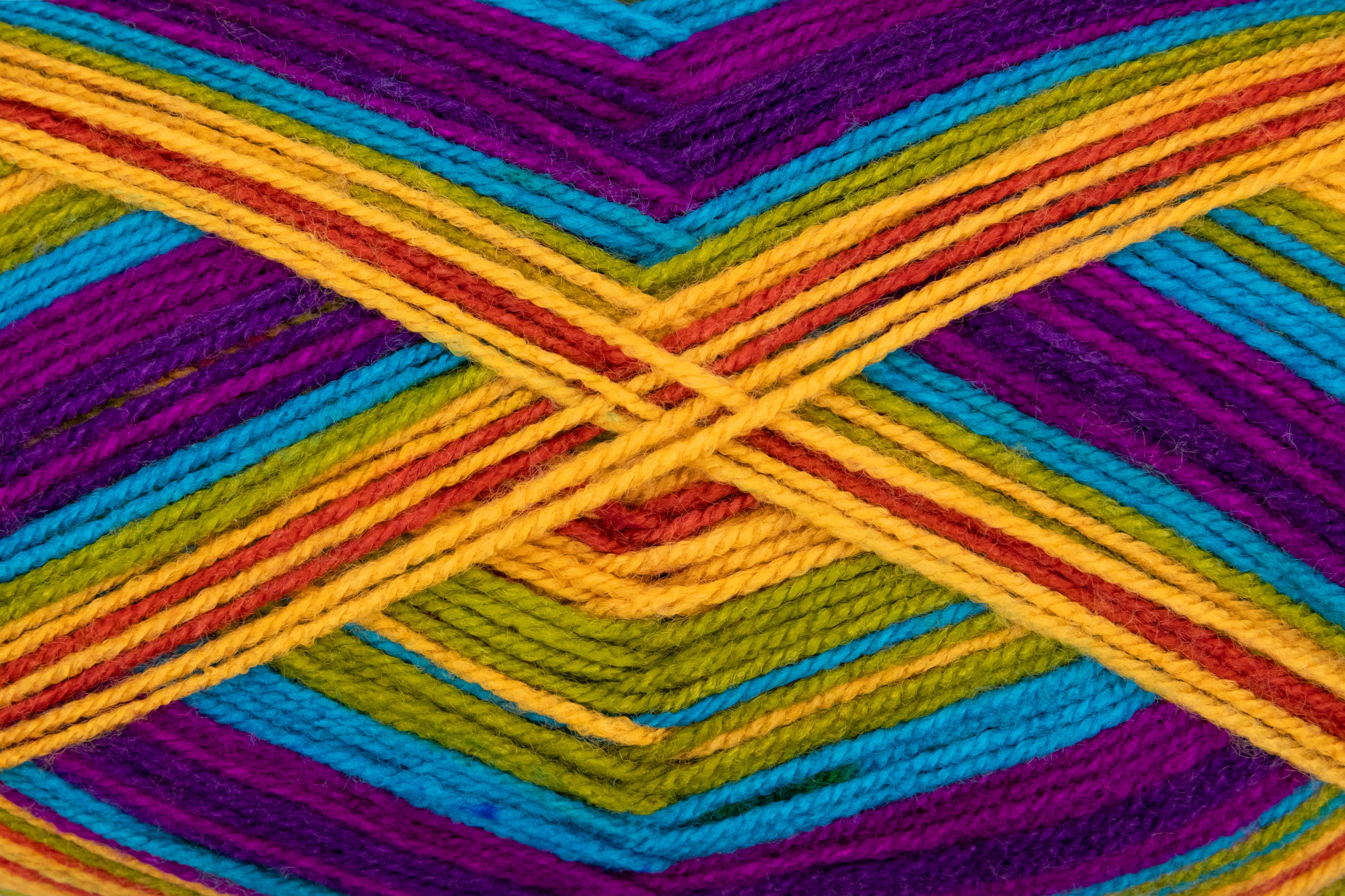 Gründl Wolle 400g Big Mamma Print Großknäuel Strickgarn Häkelwolle, 1040,00 m (Wolle zum Stricken und Häkeln, Strickwolle Handarbeitsgarn, Handstrickgarn), Wolle ohne Schurwolle