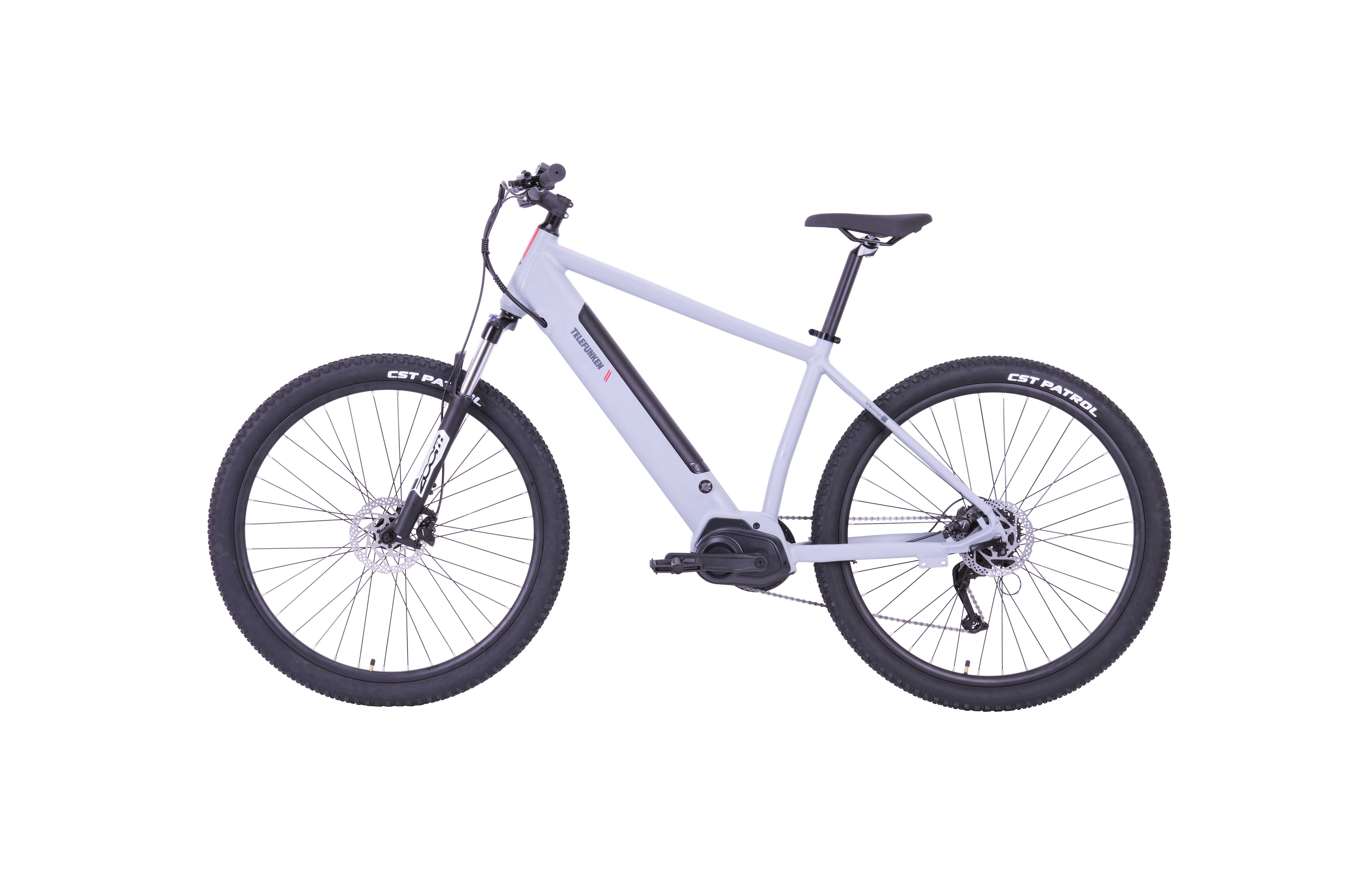 Telefunken E-Bike Mountainbike Aufsteiger MT925, 9 Gang Shimano Cues Schaltwerk, Kettenschaltung, Mittelmotor, 468 Wh, Pedelec, Elektrofahrrad, Damen u. Herren, E-MTB, Mountainbike, 29 Zoll