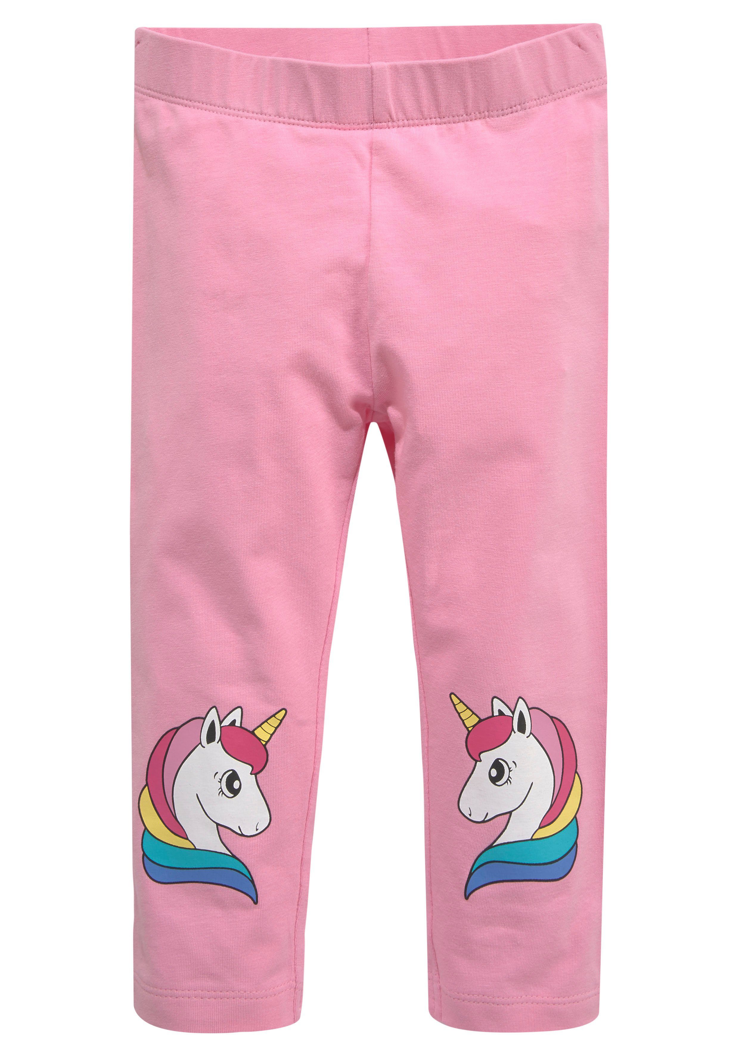 KIDSWORLD 3/4-Leggings (Packung) mit Einhorndruck