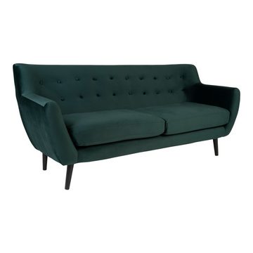 ebuy24 Sofa Monte Sofa 3 Sitzer Velour grün.