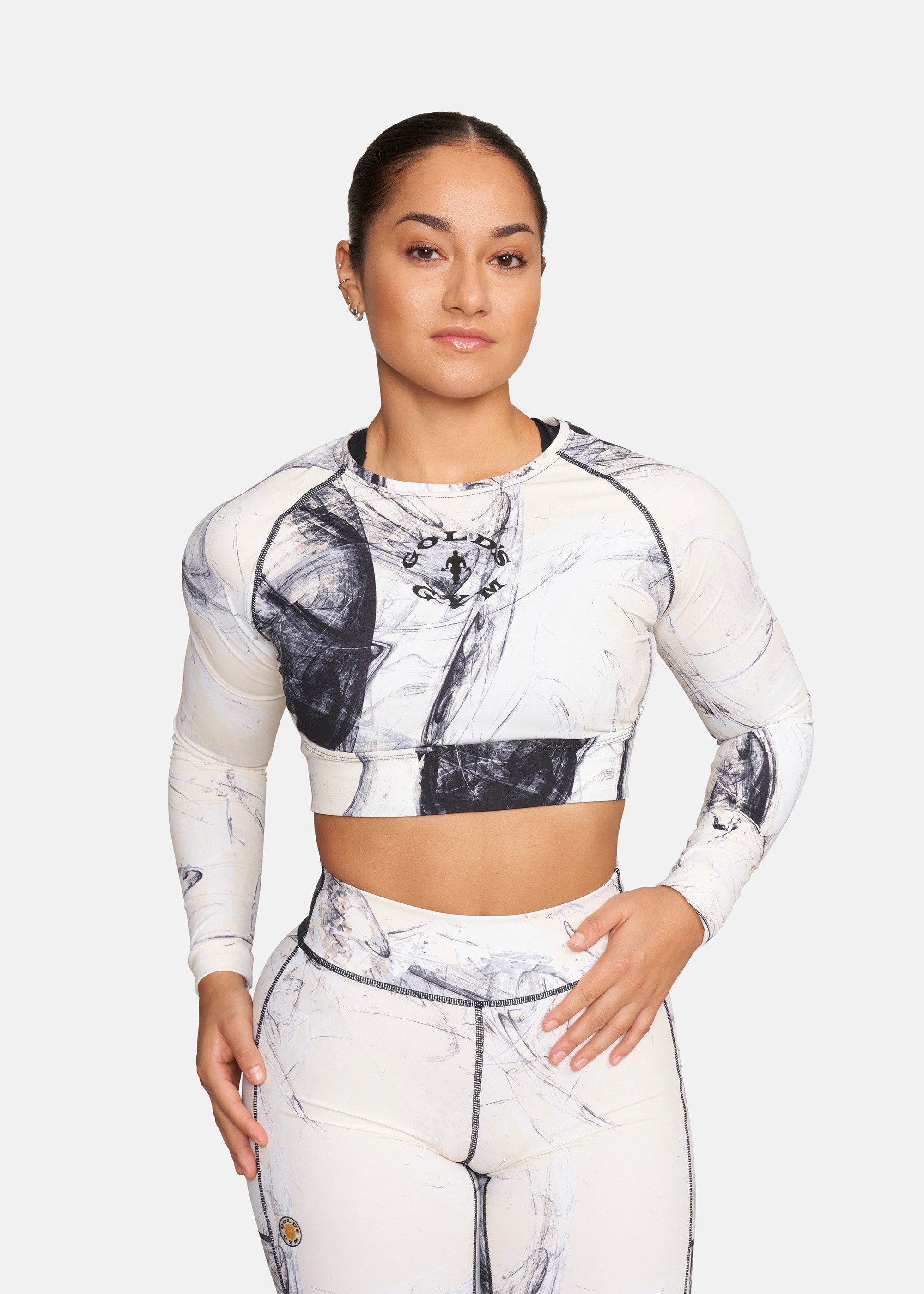 GOLD'S GYM APPAREL Langarmshirt HELEN pilling-resistent, formstabil, atmungsaktiv, schnelltrocknend